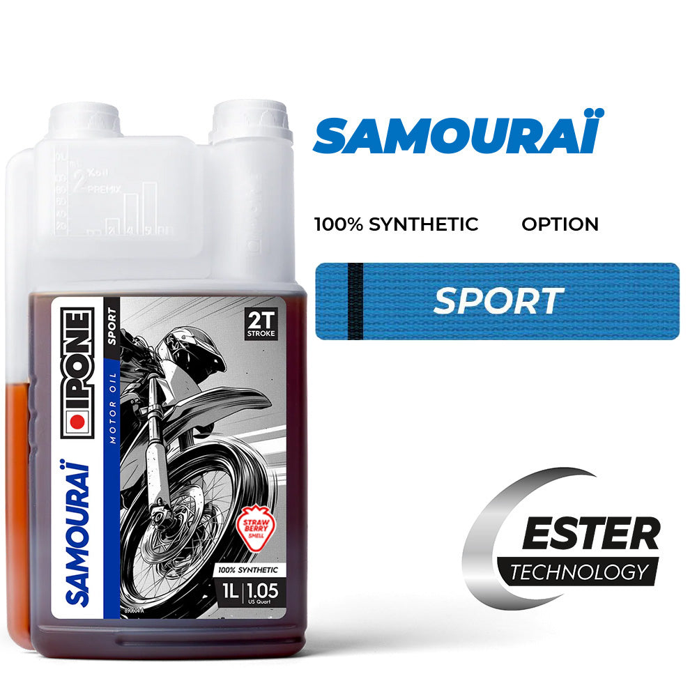 Samourai 100% Synthetic Ester Oil (1L bottle, strawberry scented)