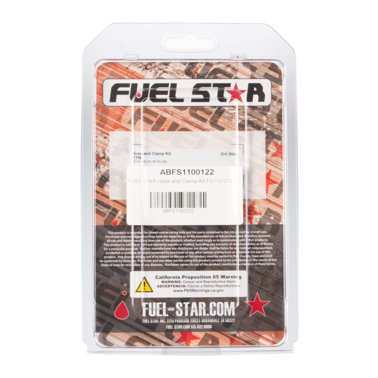 All Balls Racing Hose & Clamp Kit (FS110-0122)