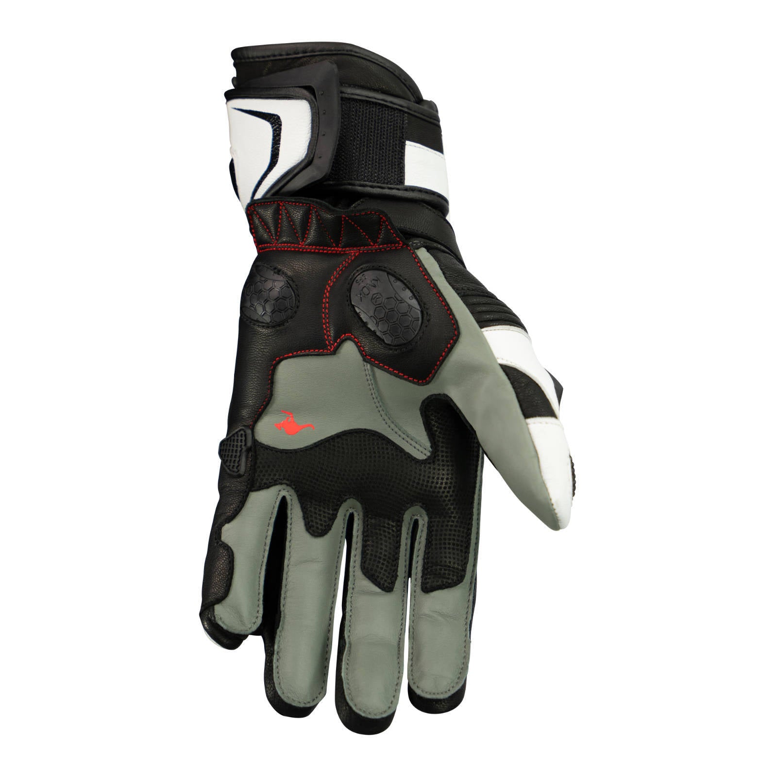 Argon Mission Glove - Stealth White / Red
