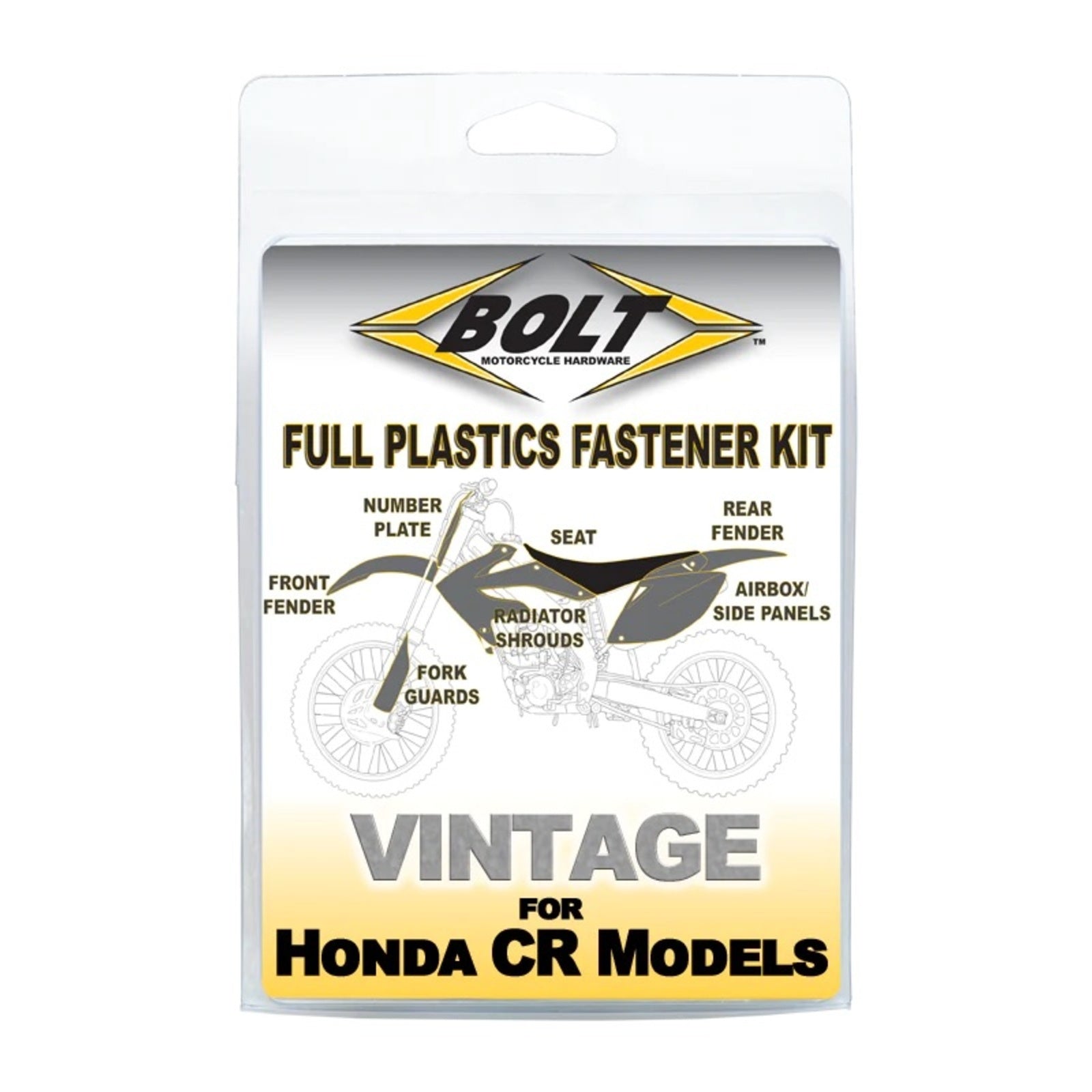 BOLT BODY WORK FASTENER KIT HON CR500 90-01