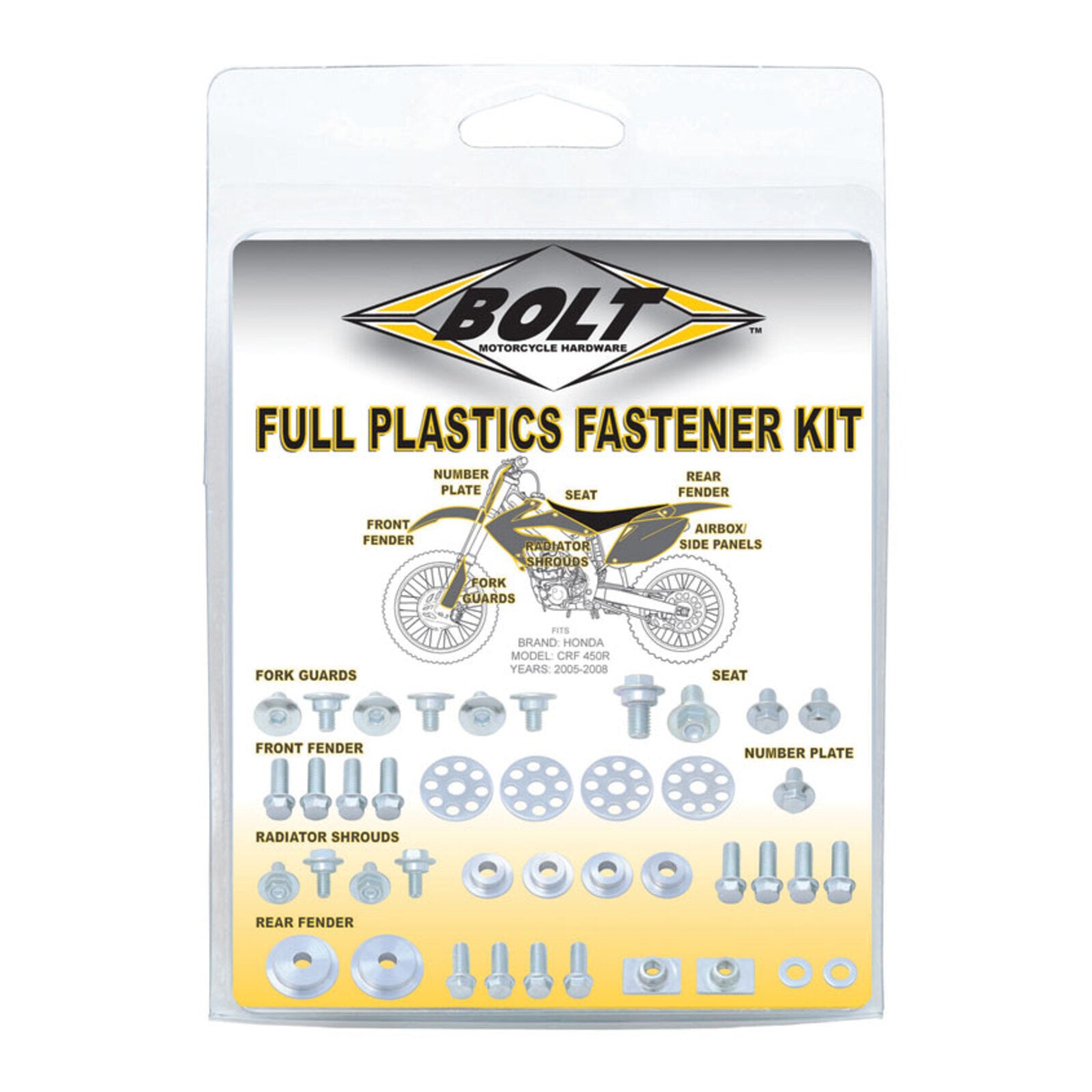 BOLT PLASTICS FASTENER KIT KTM 85SX 03-12