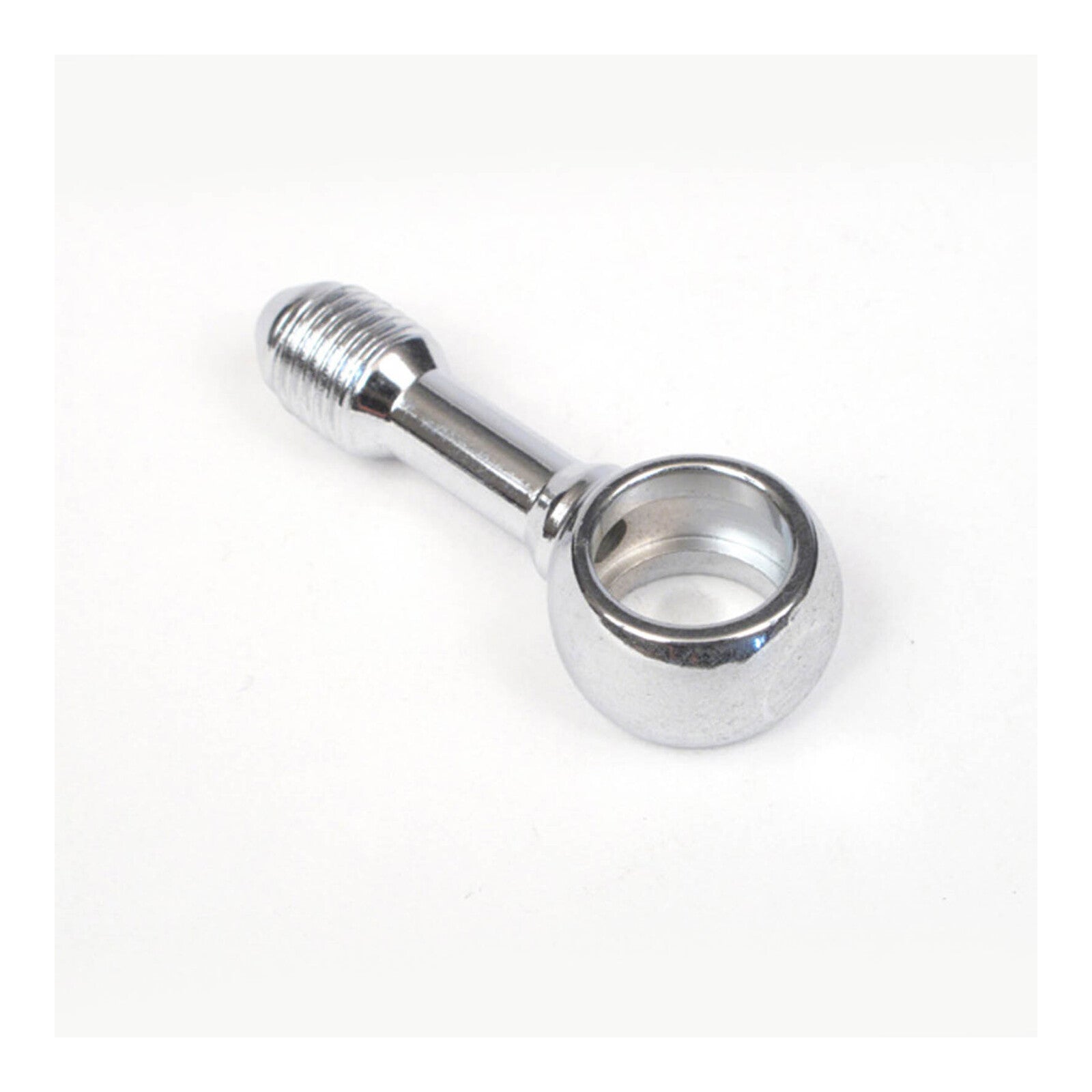 Whites Brake - 11mm (7/16) Banjo - Straight - Chrome Steel