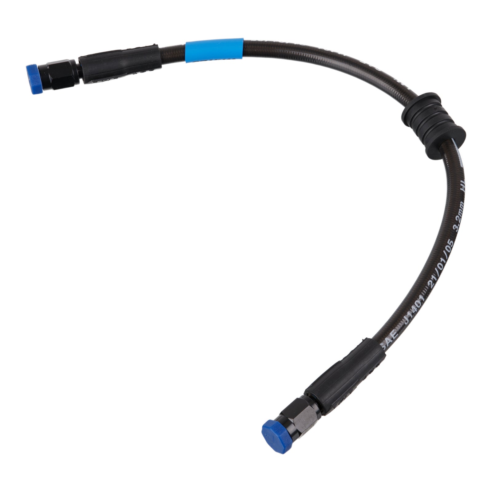 Whites Premade Brake Line - 300mm - (Dark Smoke)