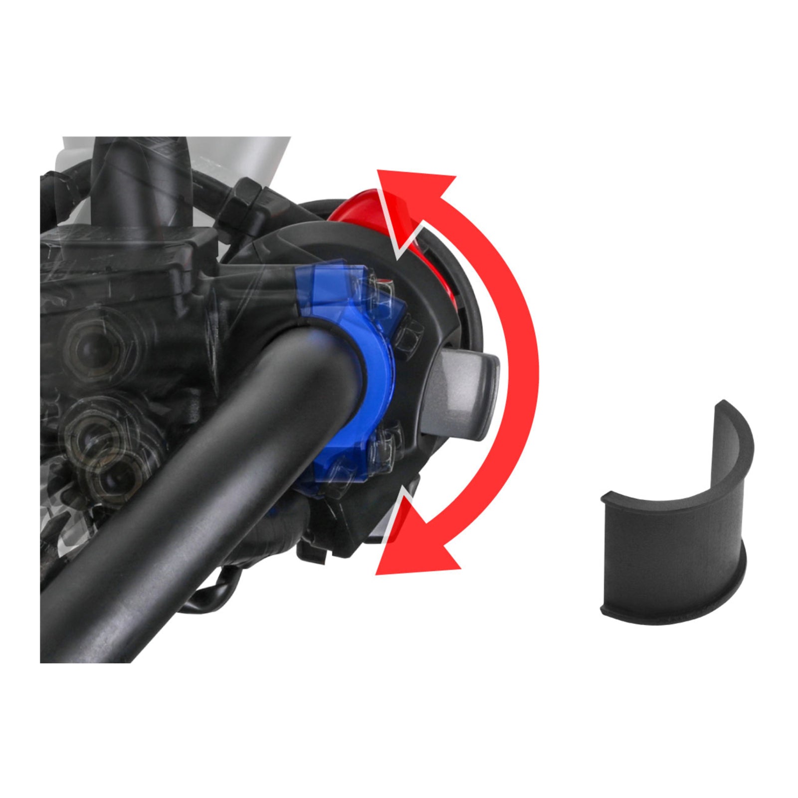 Zeta Rotating Bar Clamp Brake - Ti-color