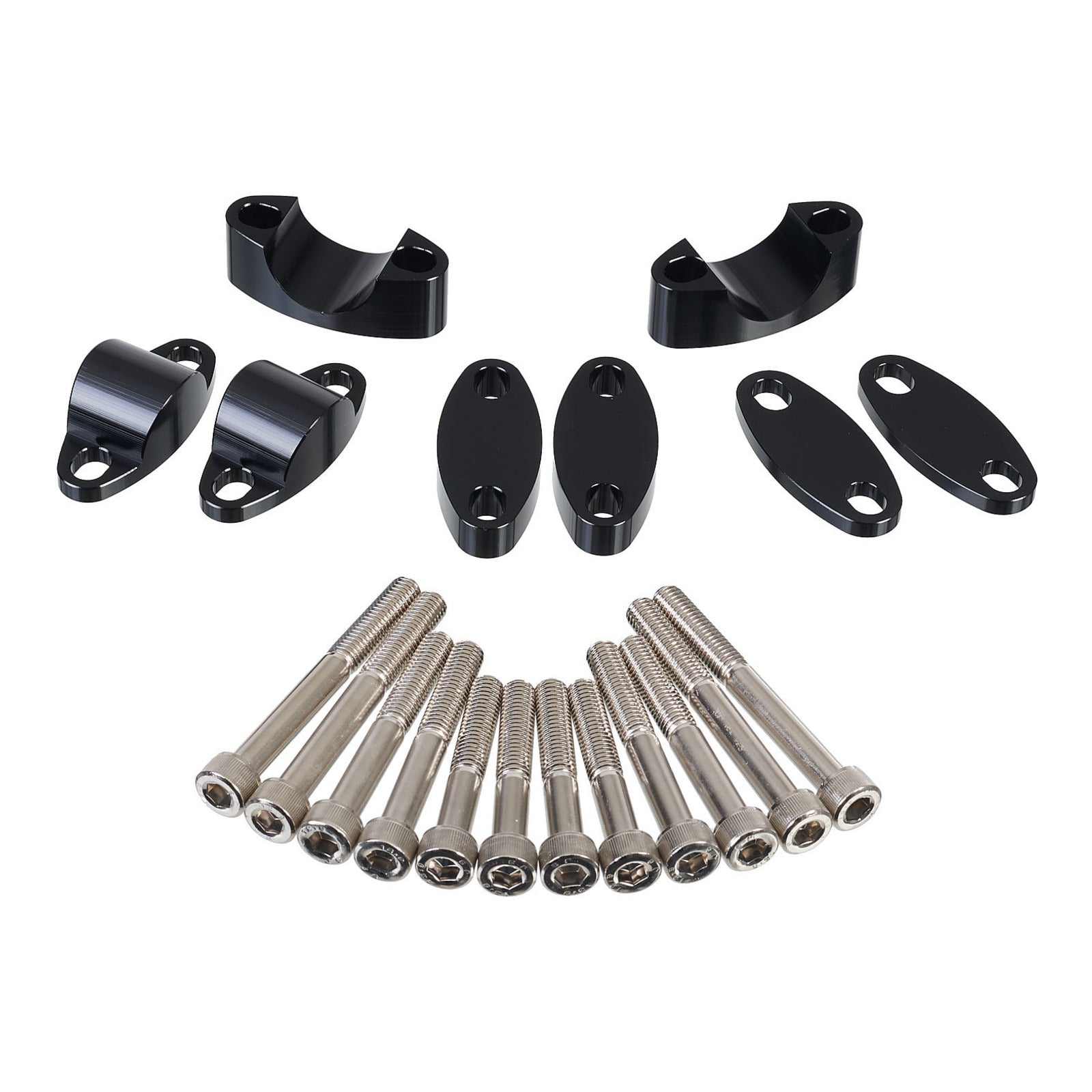 Whites Handlebar Mount 1-1/8 Riser Adaptor Black