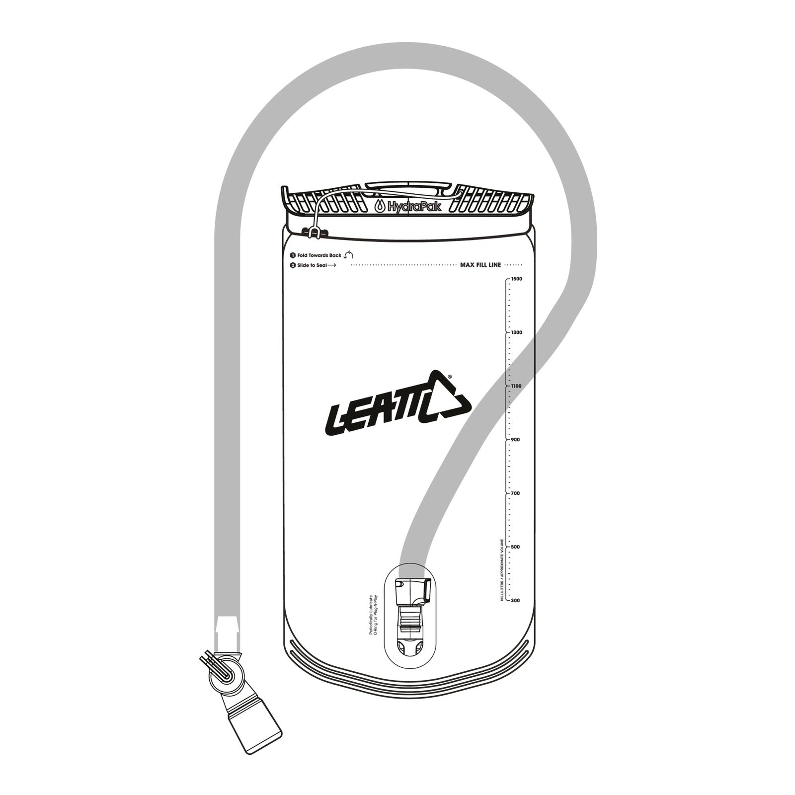 HydraPak 1.5L Vertical Bladder with Tube & Bite Valve - ADV