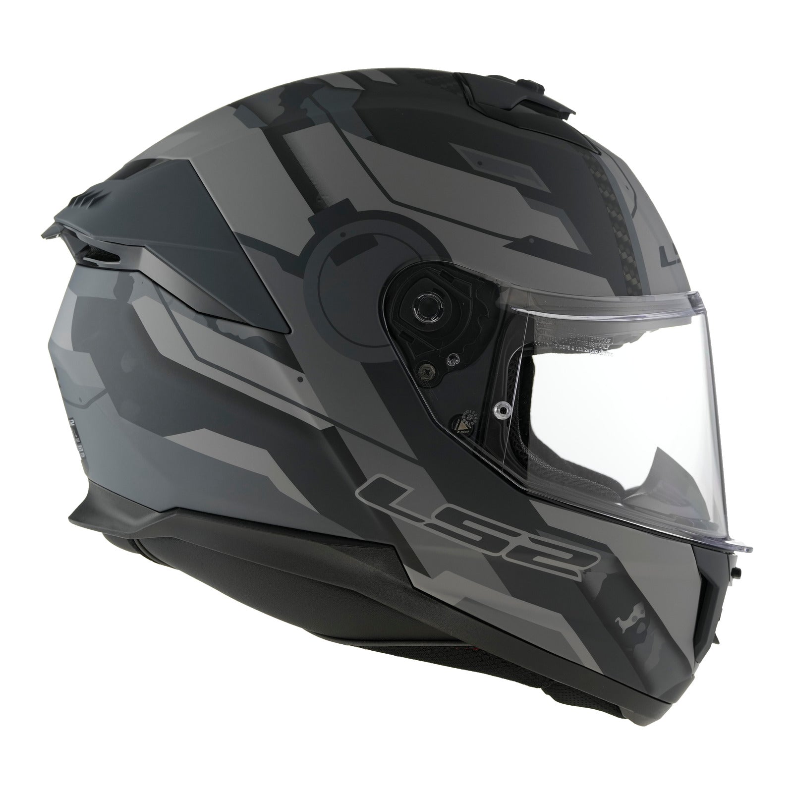 LS2 FF808 Stream II Shadow - Matte Titanium / Grey