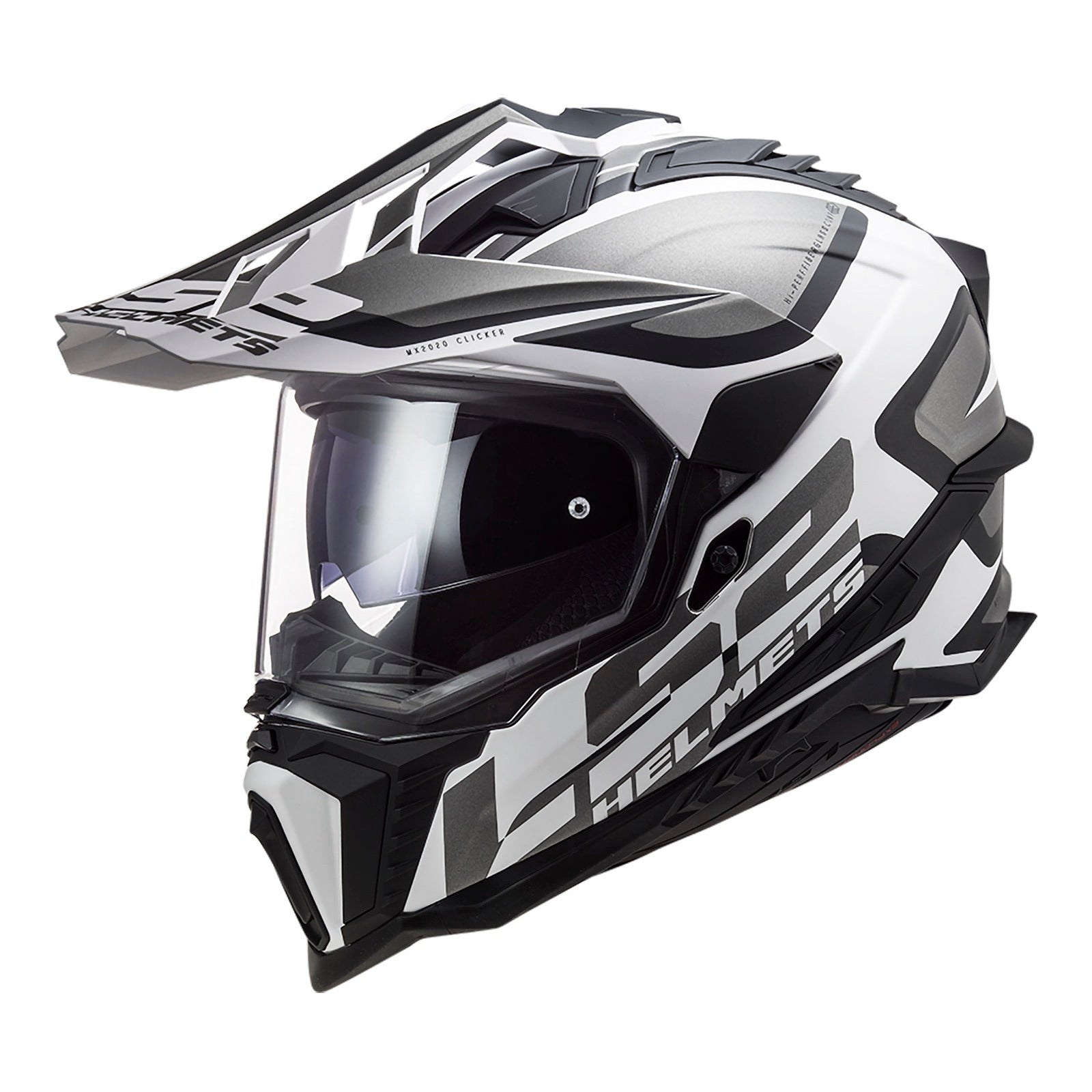 LS2 MX701 Explorer Alter Helmet HPFC - Matte Black / White 06