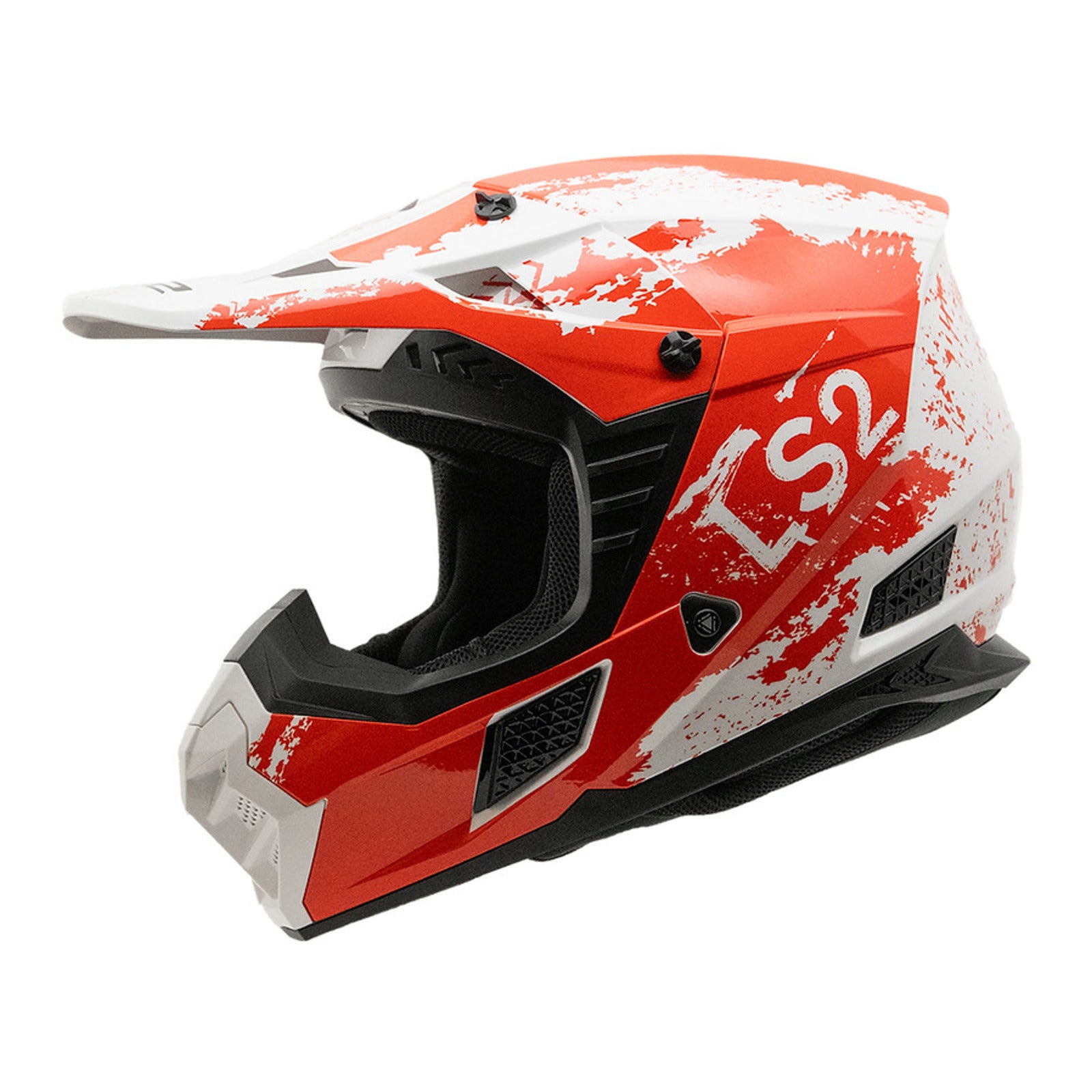 LS2 MX706 COZ Hyde Helmet - Red / White 06