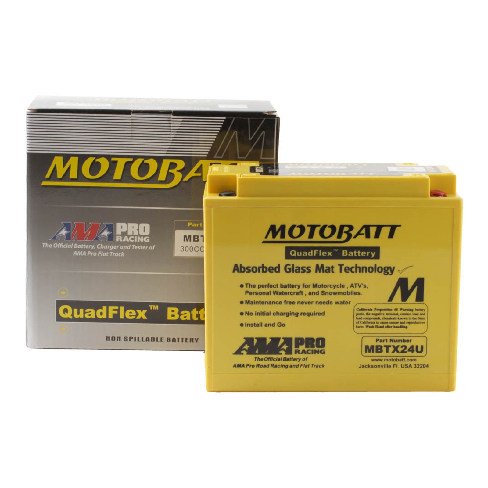 Motobatt Battery Quadflex AGM - MBTX24U