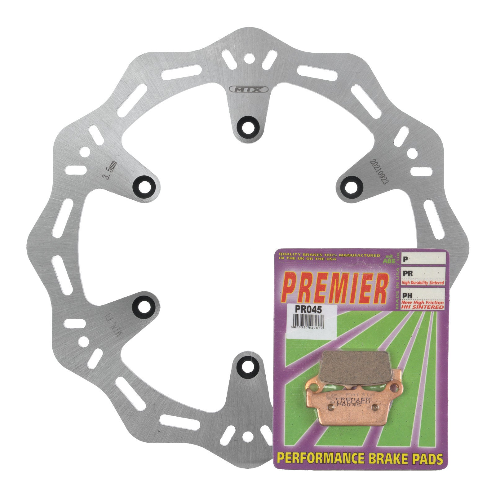 MTX Hornet Disk & Premier Pad Rear Kit - Yamaha