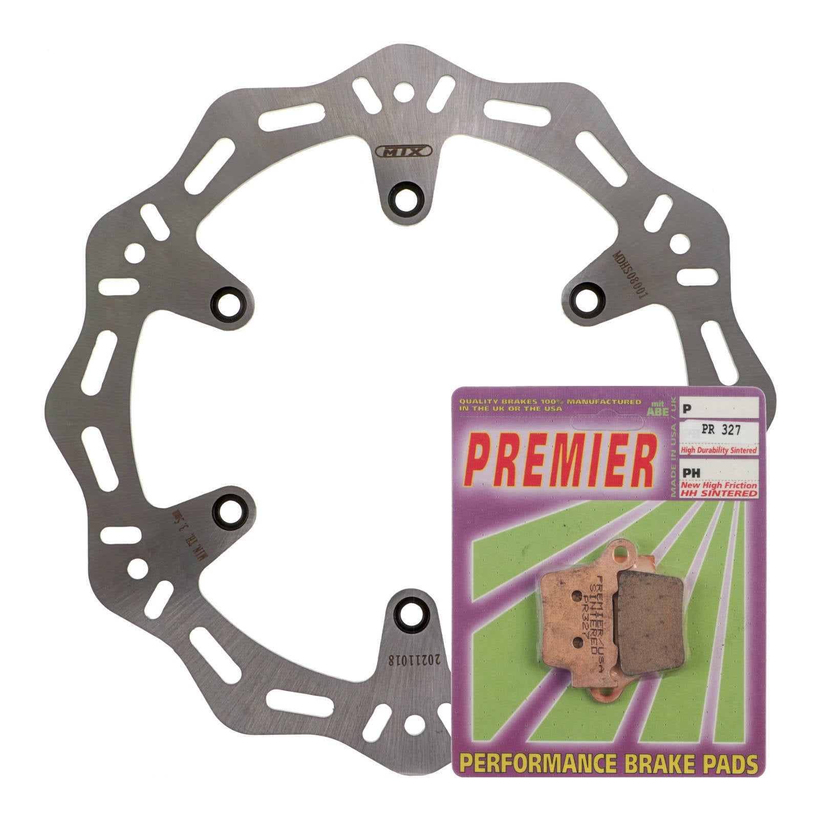 MTX Hornet Disk & Premier Pad Rear Kit - KTM