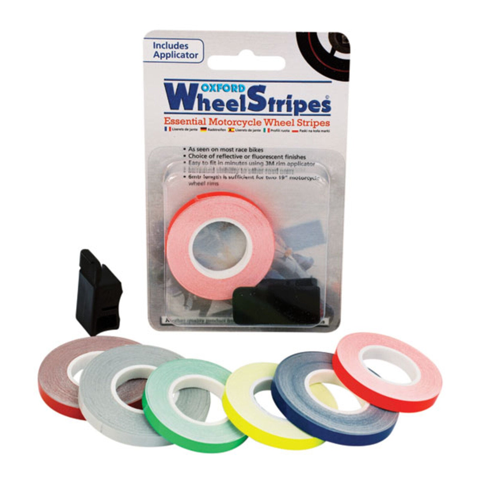 Oxford Wheel Stripes Fluro Yellow + Applicator