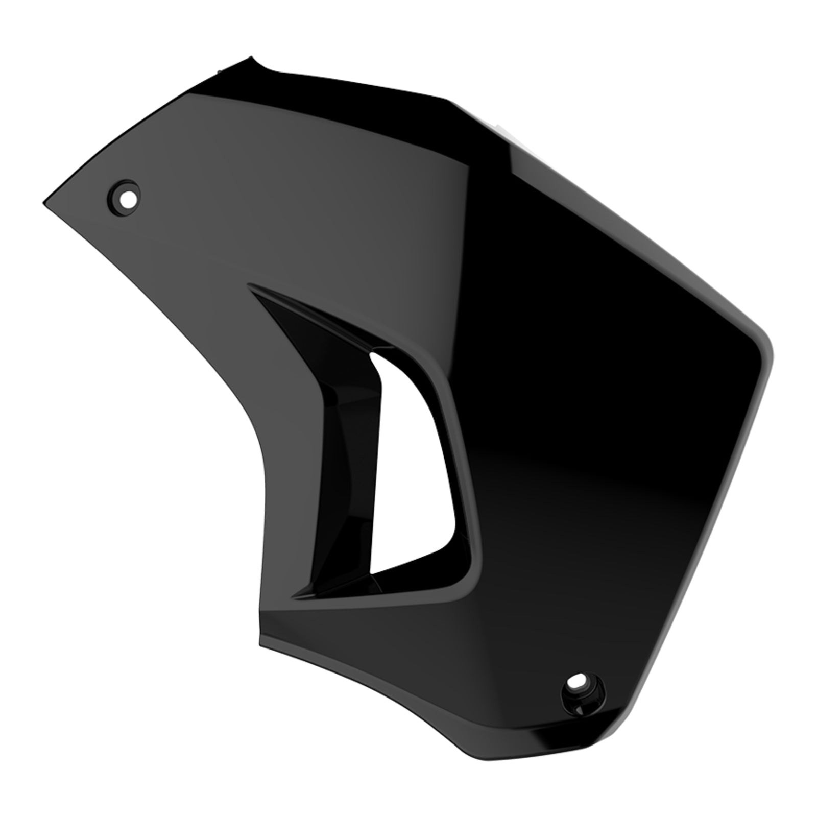 Polisport Radiator Scoops RIGHT Kawasaki KLR650 '08-'18 Black