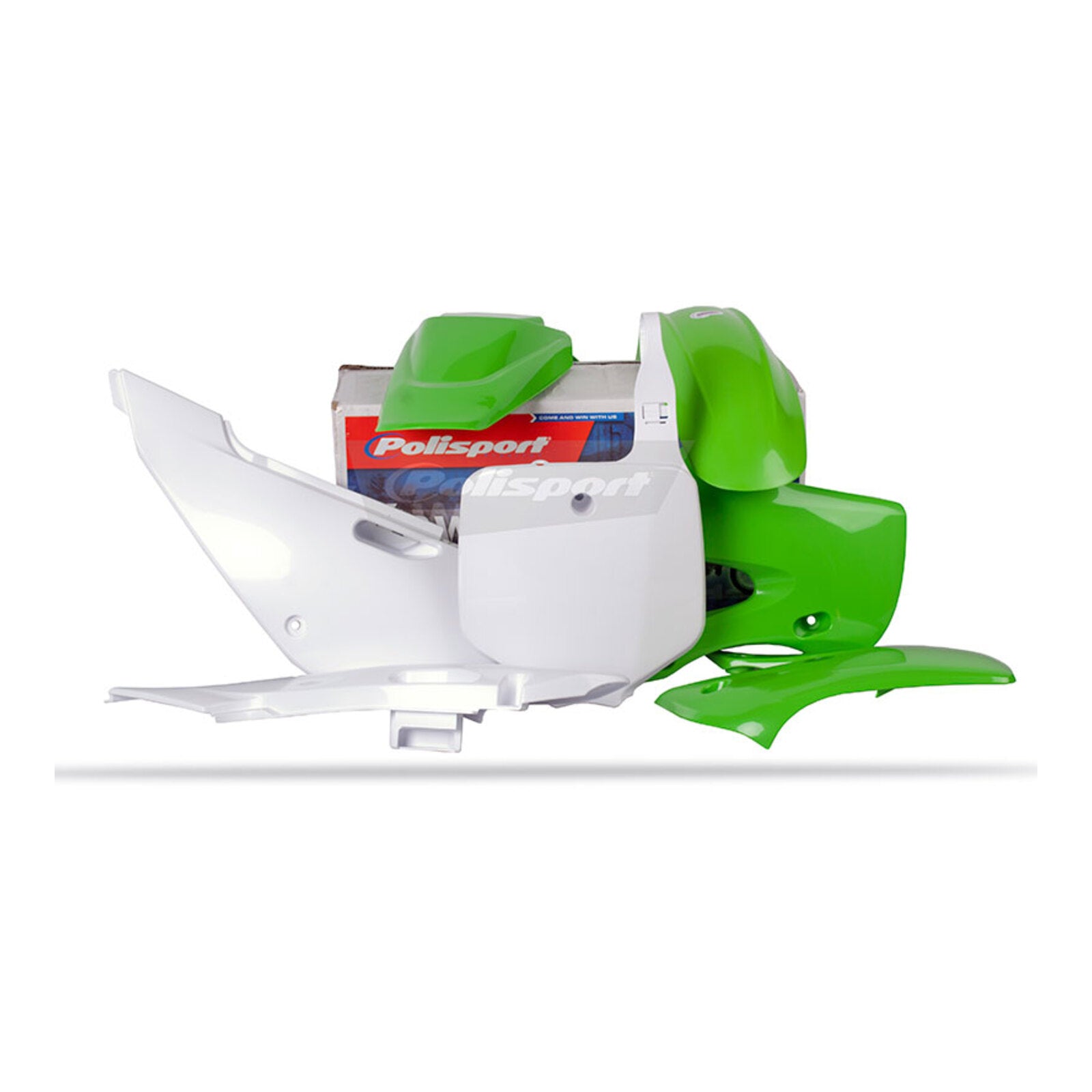 Polisport Kit Kawasaki KLX110 '02-'09 - OEM Green/White