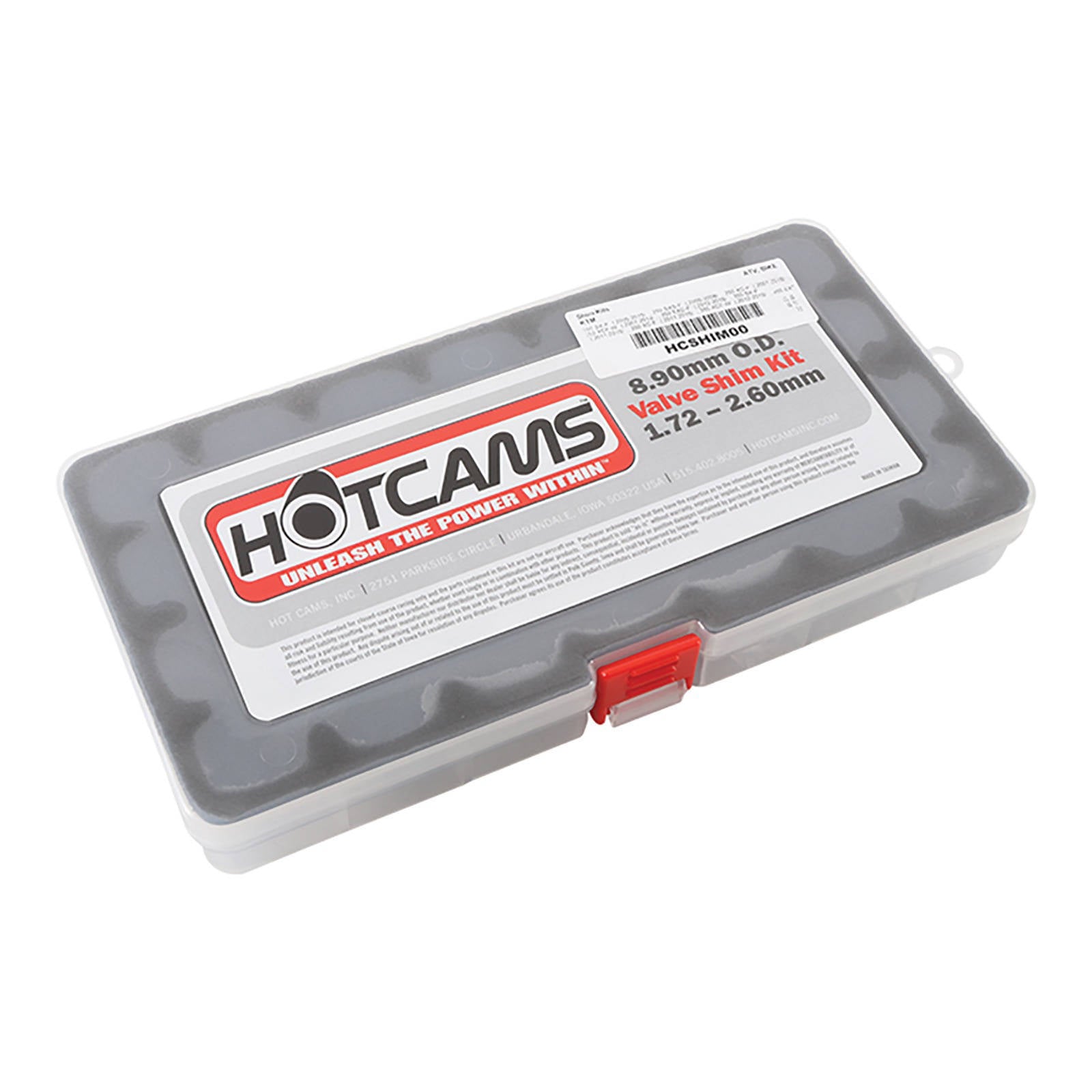 Hot Cams Shim Kit 8.90mm (1.72mm-2.60mm in .04mm - 3 each) 1 Box