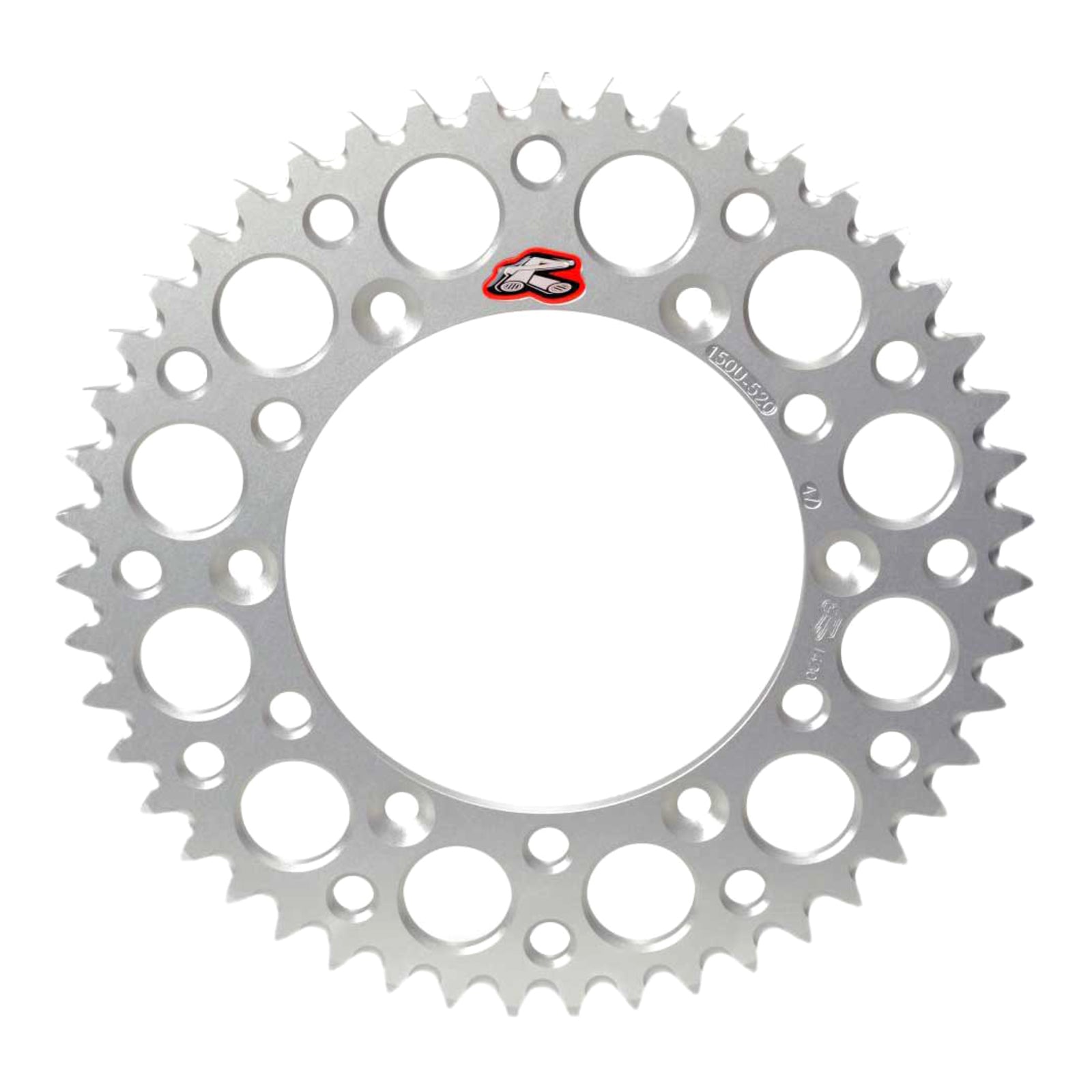 Renthal Sprocket Rear Silver 50T Alloy 7075 T6 Grooved Suzuki