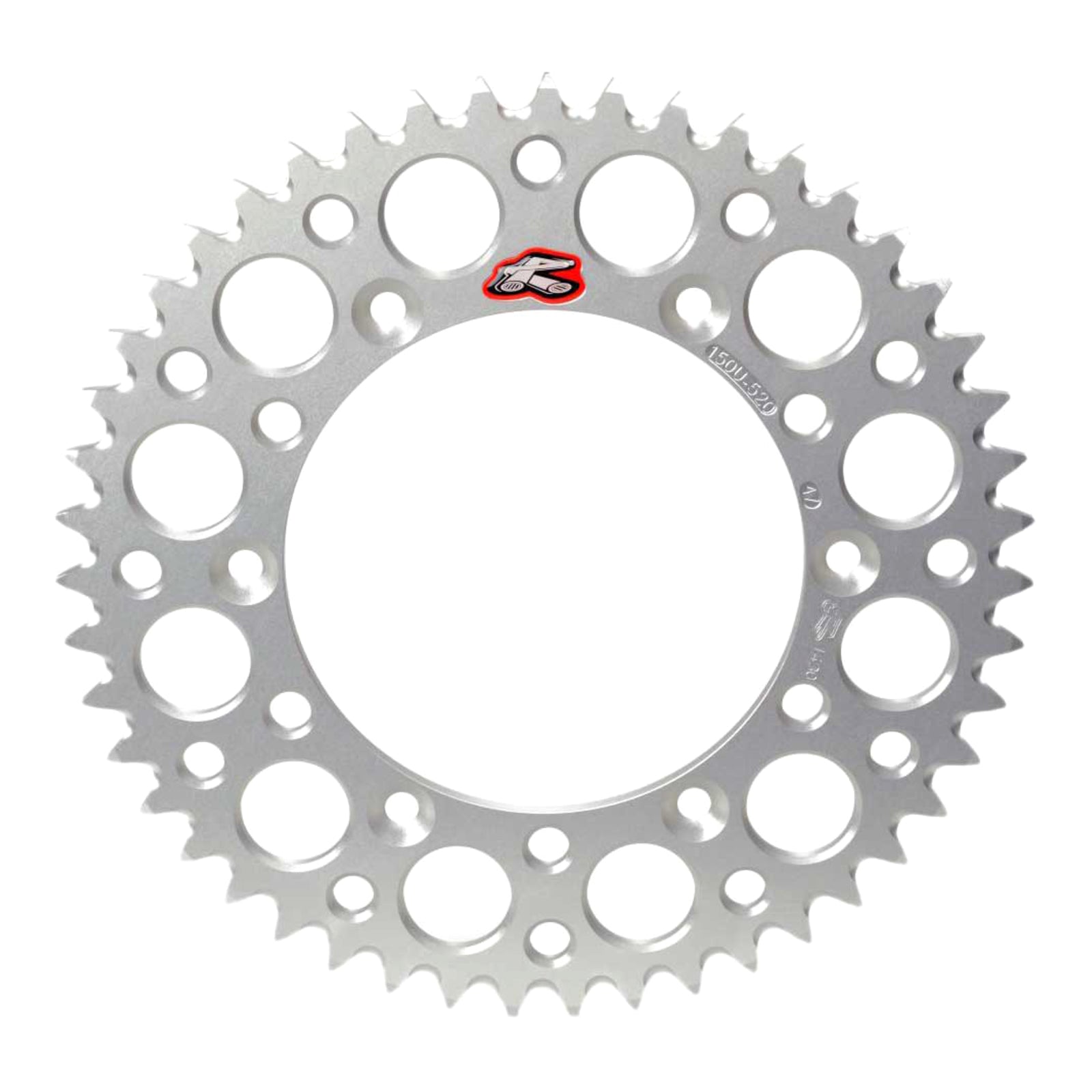 Renthal Sprocket Rear Silver 52T Alloy 7075 T6 Grooved Suzuki