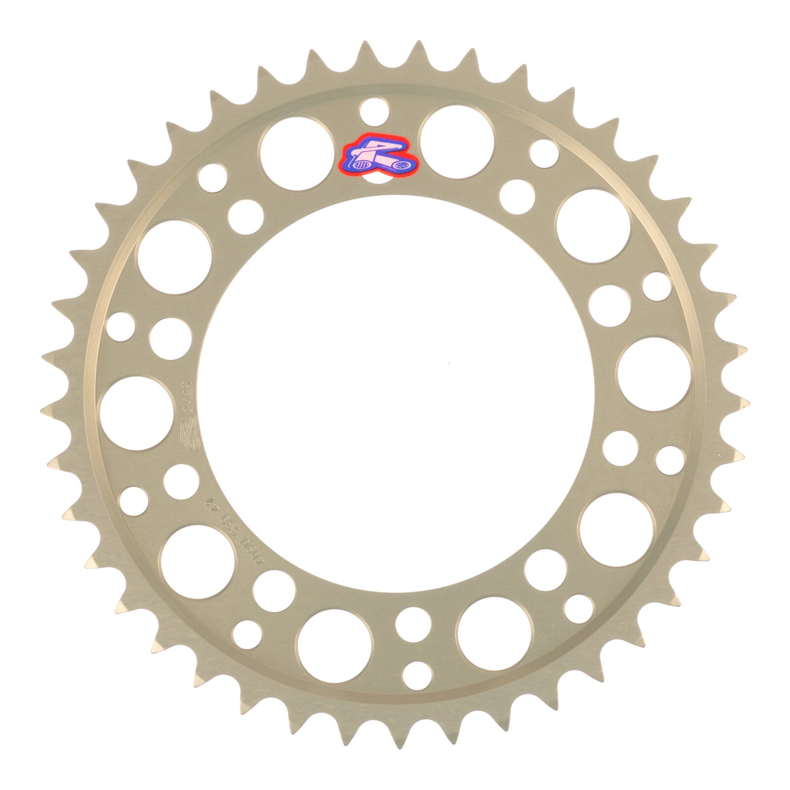Renthal Sprocket Rear Silver 41T Alloy 7075 T6 Grooved Suzuki