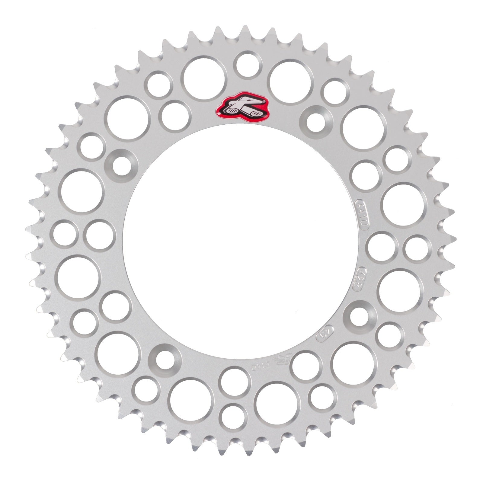 Renthal Sprocket Rear Silver 49T Alloy 7075 T6 Grooved