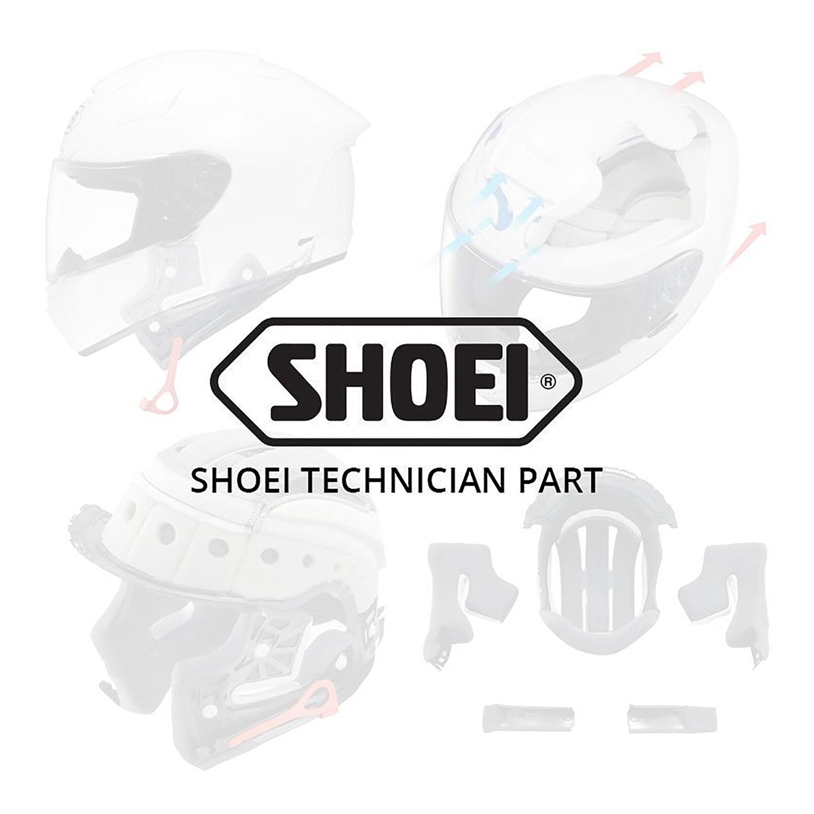 Shoei Qwest Upper Air Intake - Matte Black