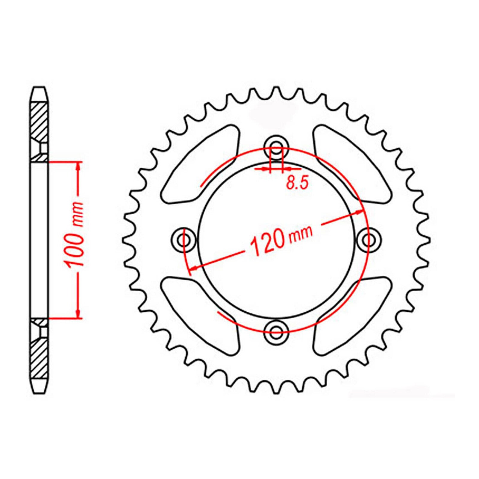 Sprocket Kit Yamaha YZ85 SW '02-'18 - 428H 14/47