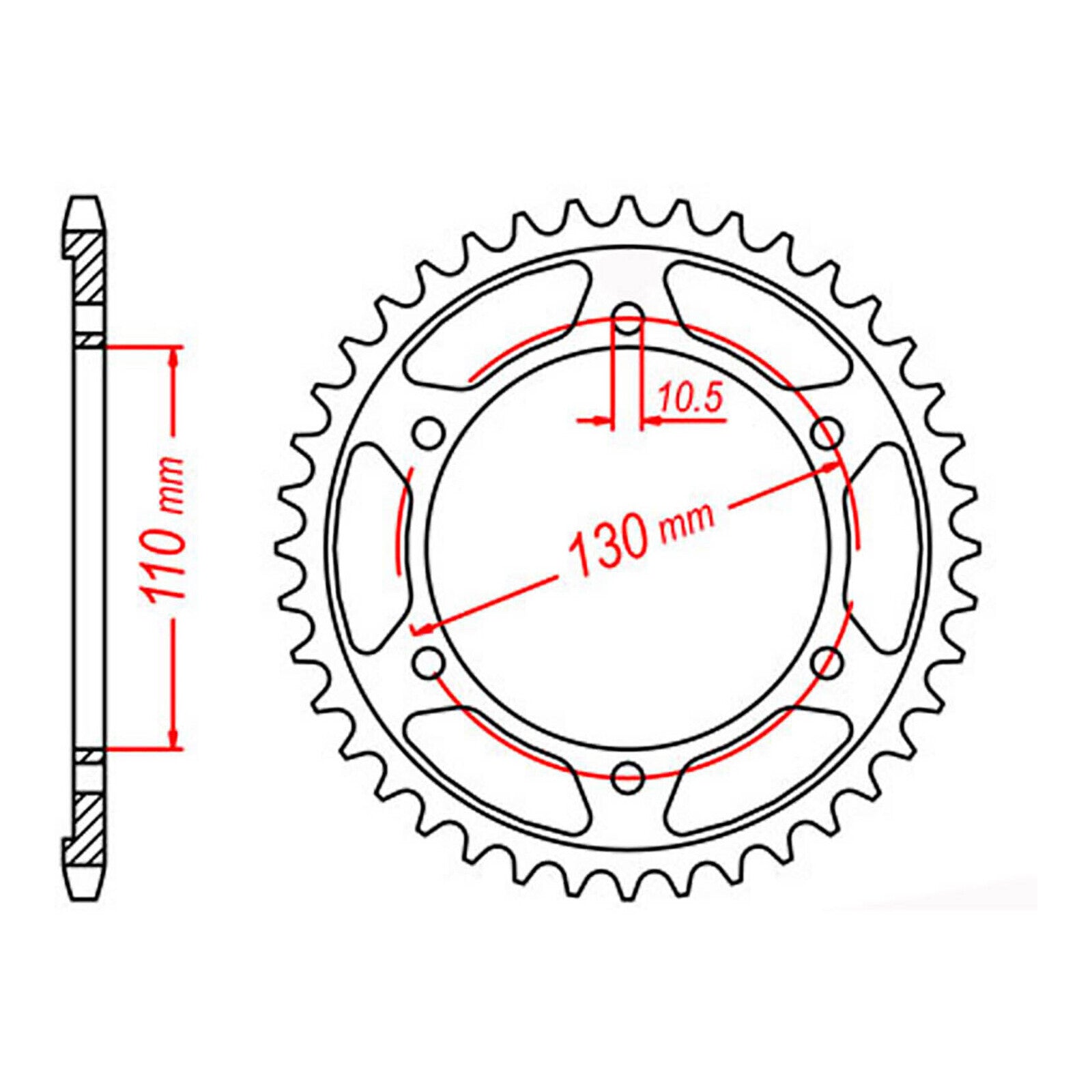 Sprocket Kit Yamaha FZ1/S Fazer '06-'12 (economy) - 530XRE 17/45