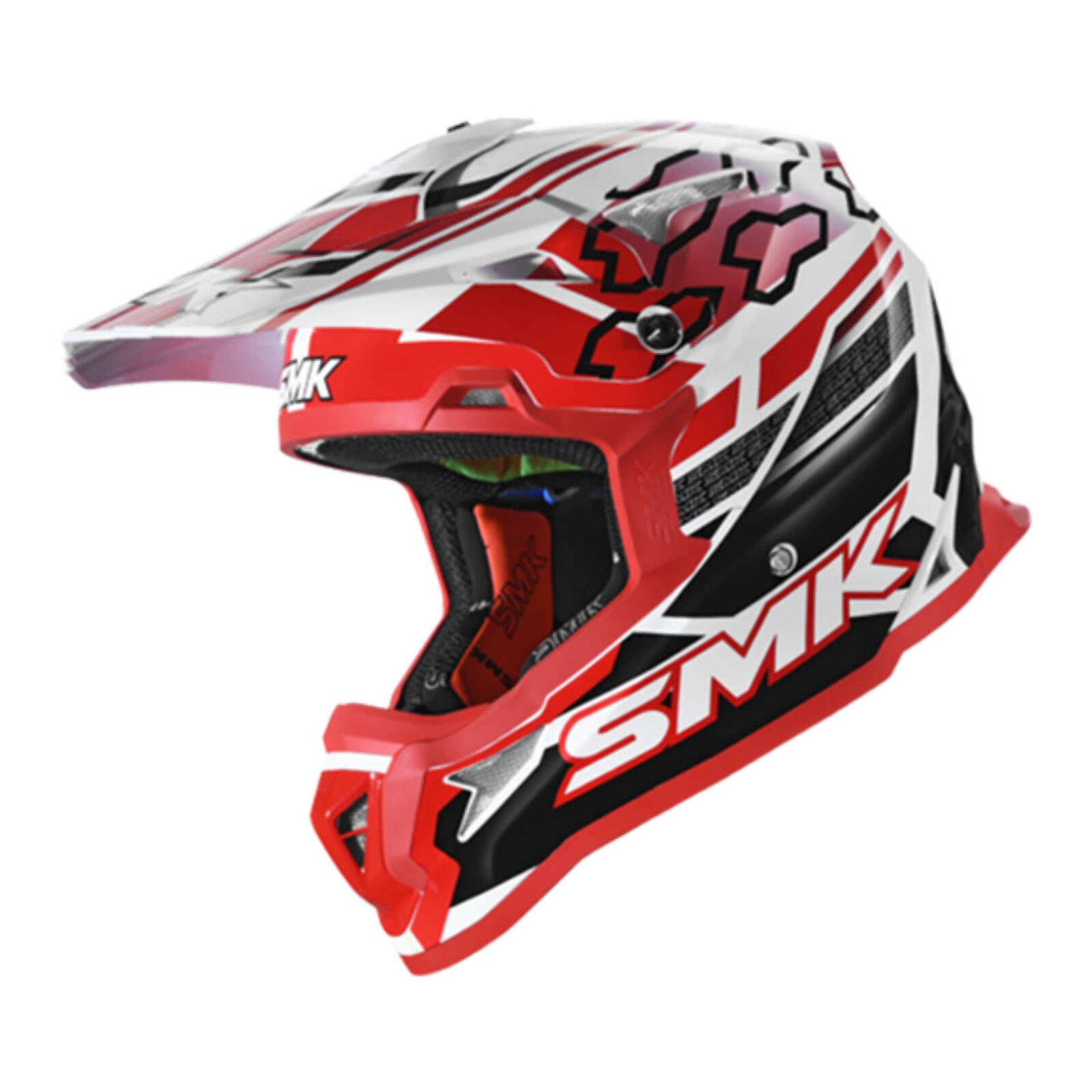 SMK ALLTERRA HELMET - TRIBOU WHITE / BLACK / RED