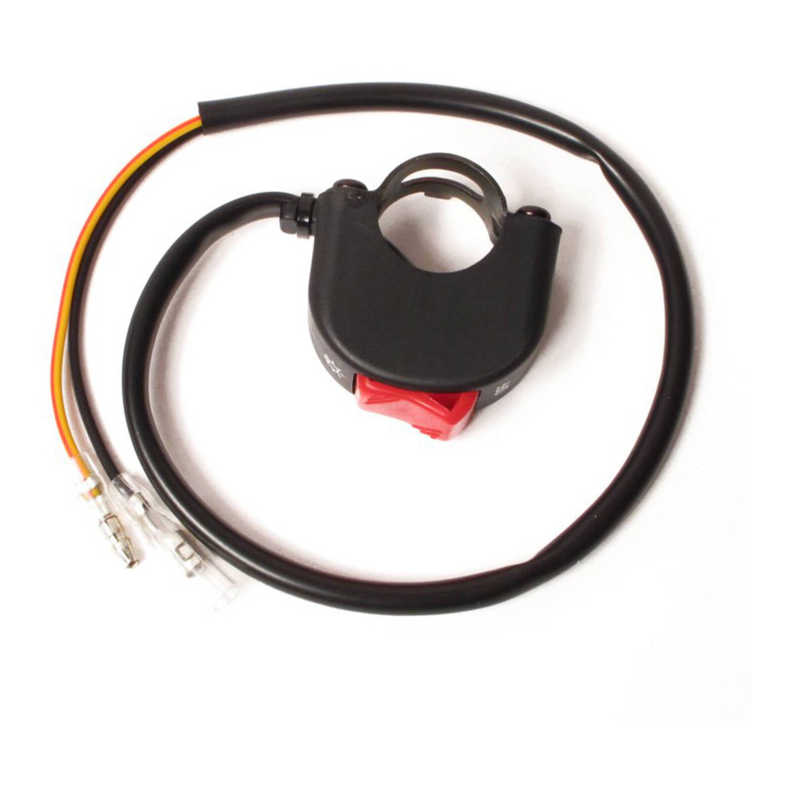 WHITES SWITCH BLOCK HEADLIGHT ON-OFF (20mm) RED TOGGLE