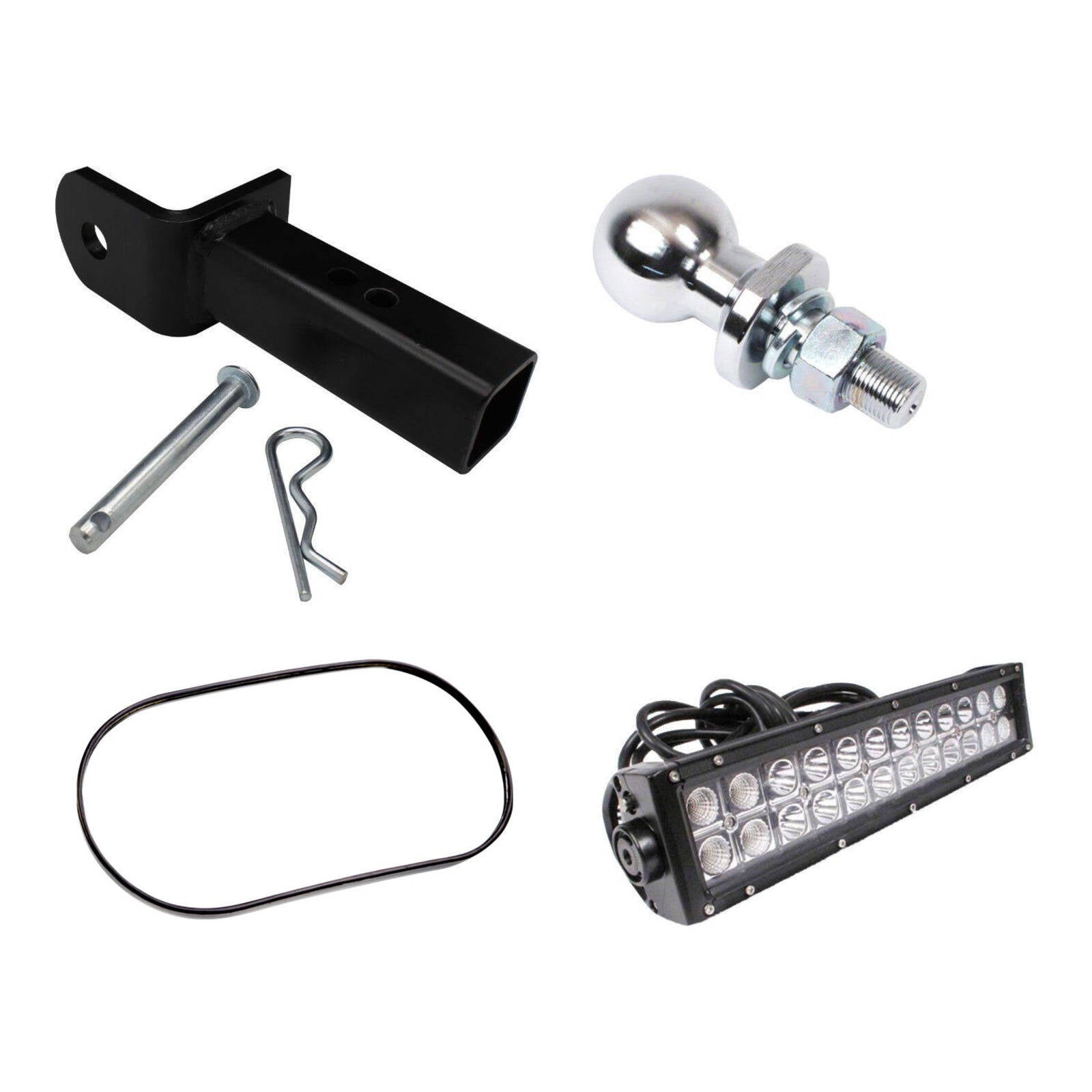 UTV Bundle - Mirror, Light Bar & Hitch