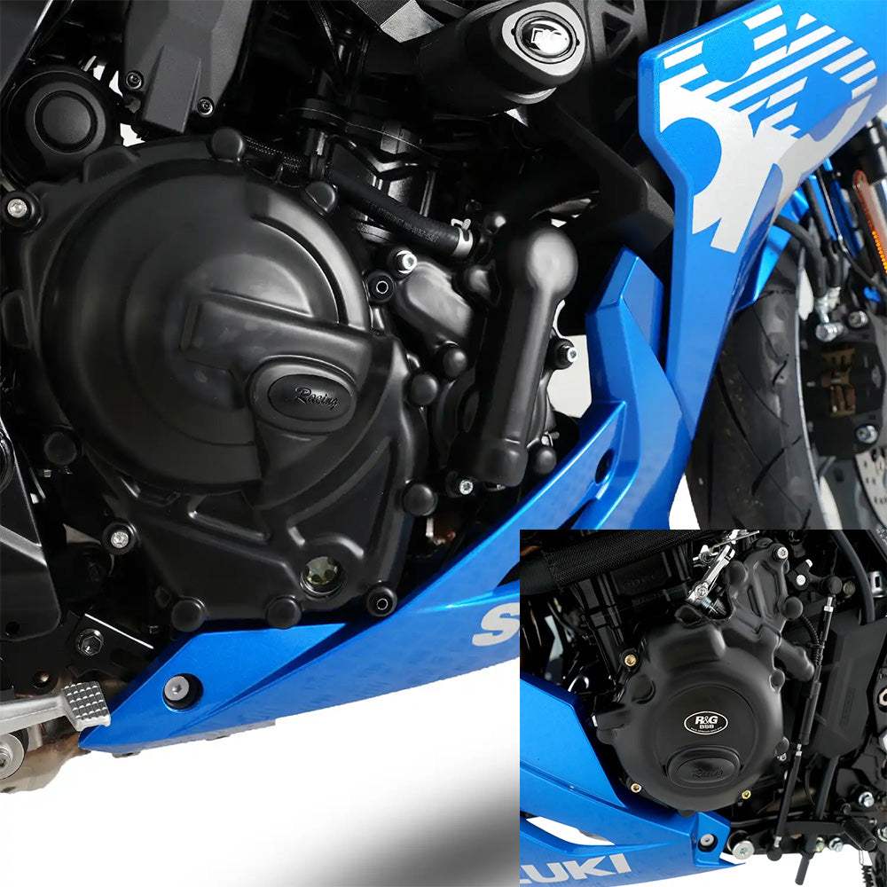R&G Engine Case Cover Kit (3pc) Suzuki V-Strom 800 DE / RE 23--GSX-8R 24-- GSX-8TT 25- & GSX-8T 25-