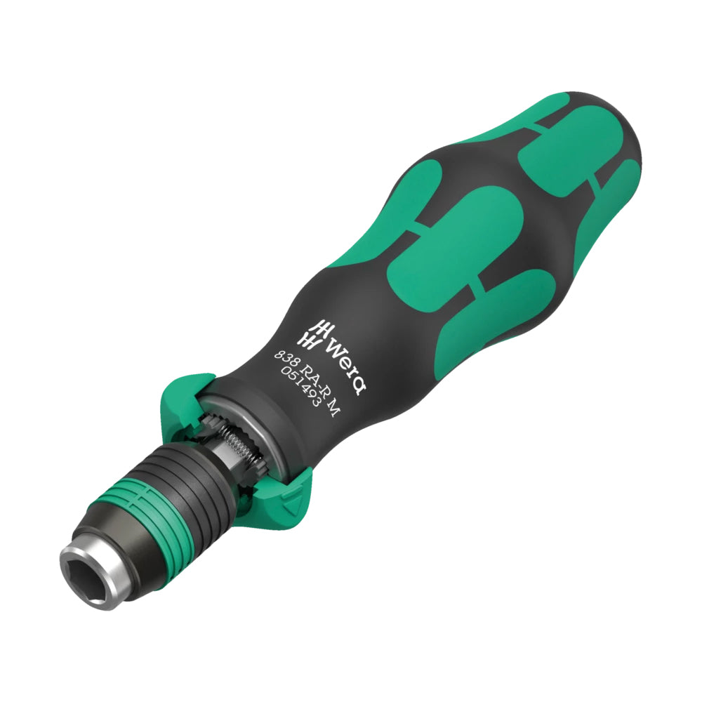 Wera Tools 838 RA-R M Bitholding Screwdriver with Ratchet Functionality, 1/4"
