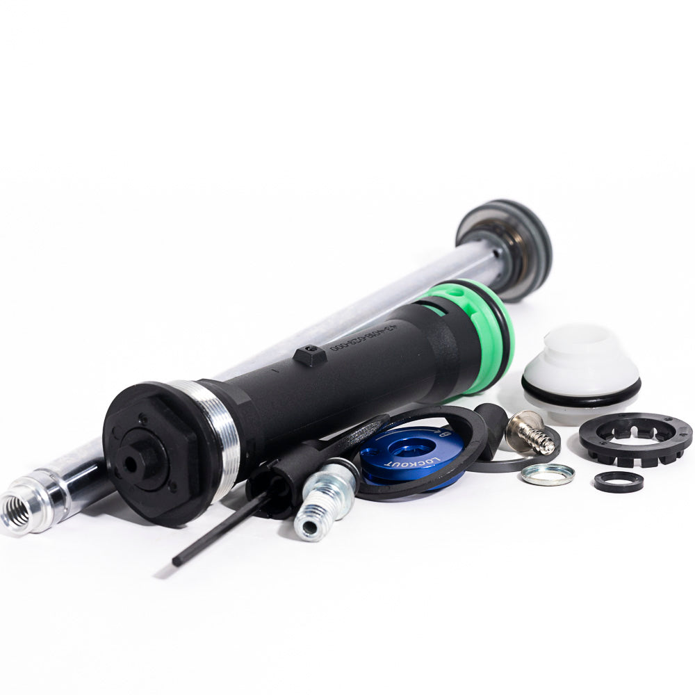 RockShox Fork Damper Assembly - Crown Turn key 27.5", 80mm - 100mm (Includes Right Side Internals) - XC30 A1 - A3 / 30 Silver A1