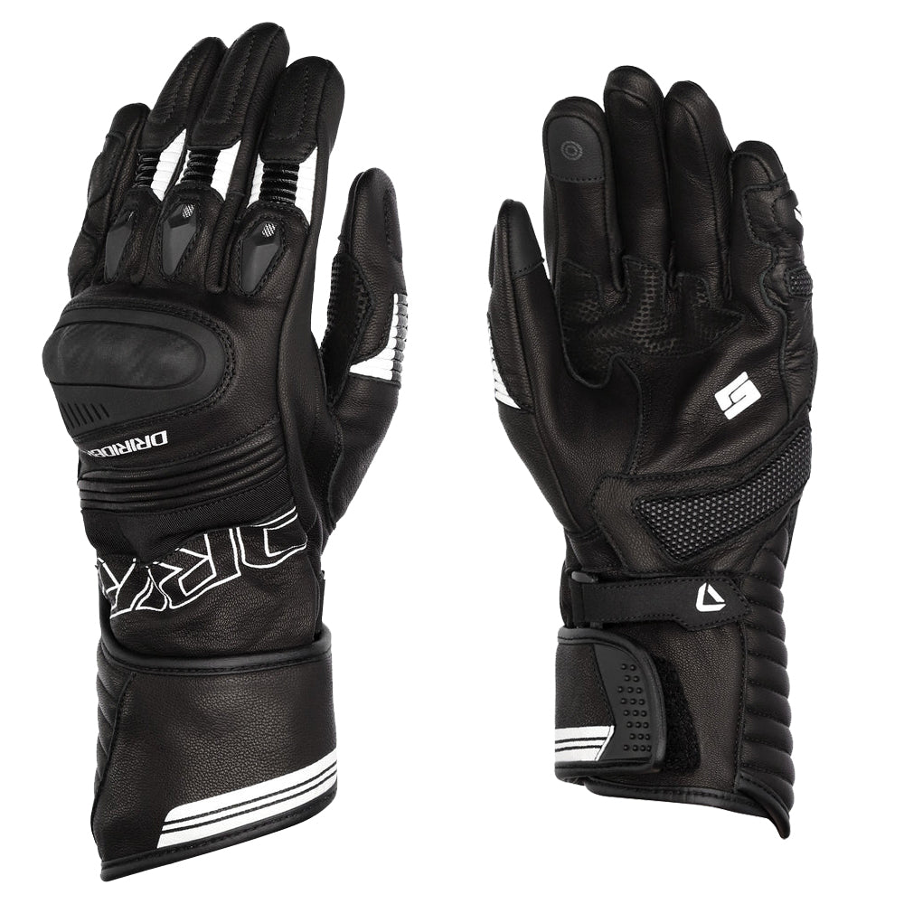 Dririder Torque Long Cuff Womens Gloves - BlkWht