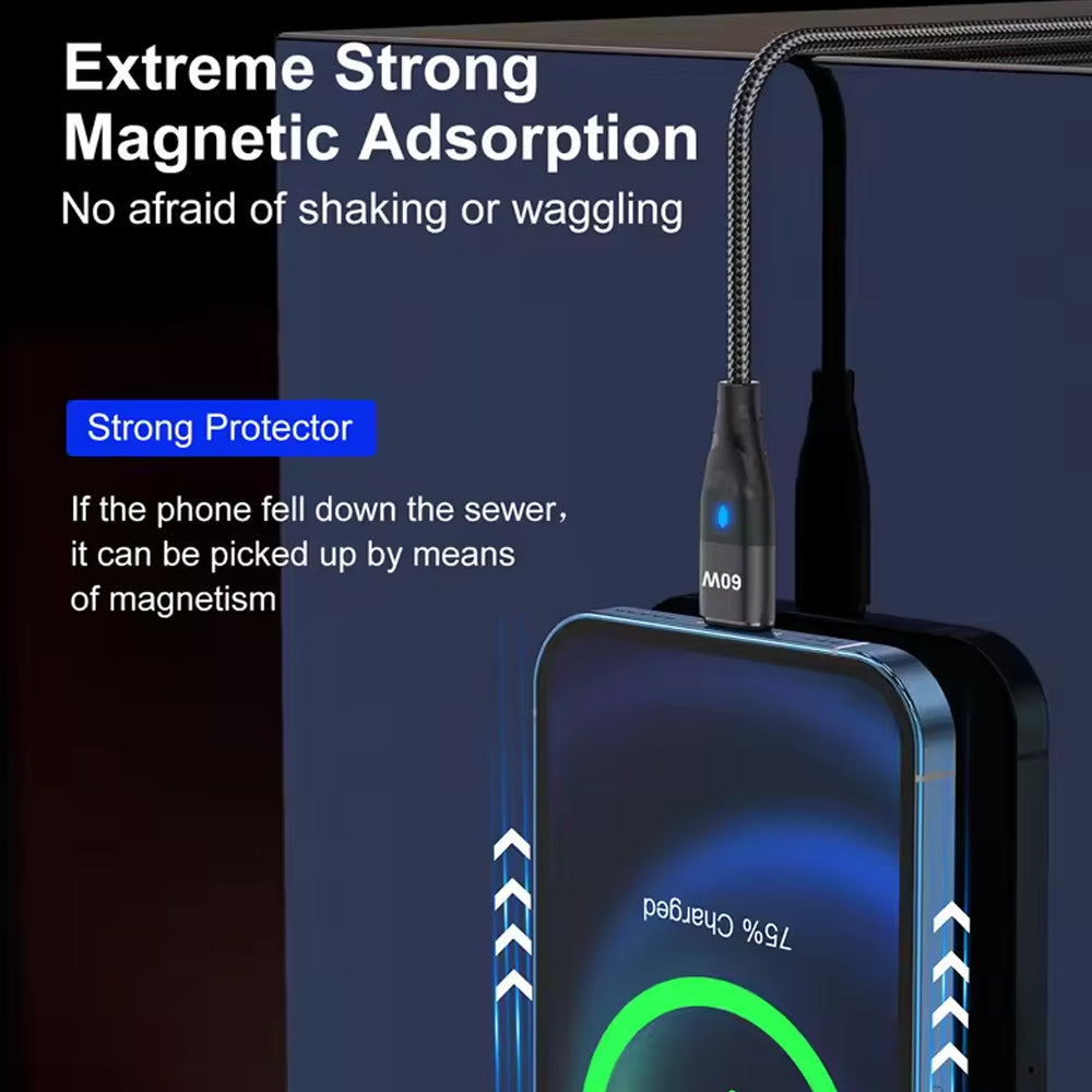 AUTOMATIC VISION REPLACEMENT MAGNETIC USB-A TO USB-MICRO USB CABLE