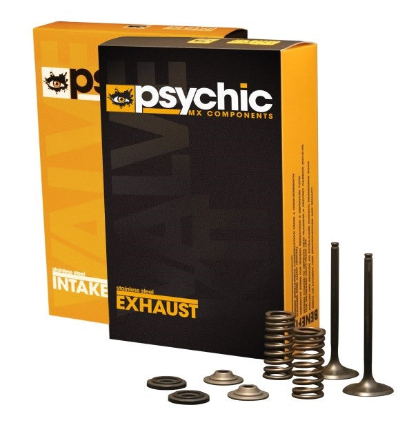 INLET VALVE KIT PSYCHIC MX INCLUDES 2 VALVES, 2 SPRINGS, RETAINERS & SEATS HONDA CRF250R 10-15