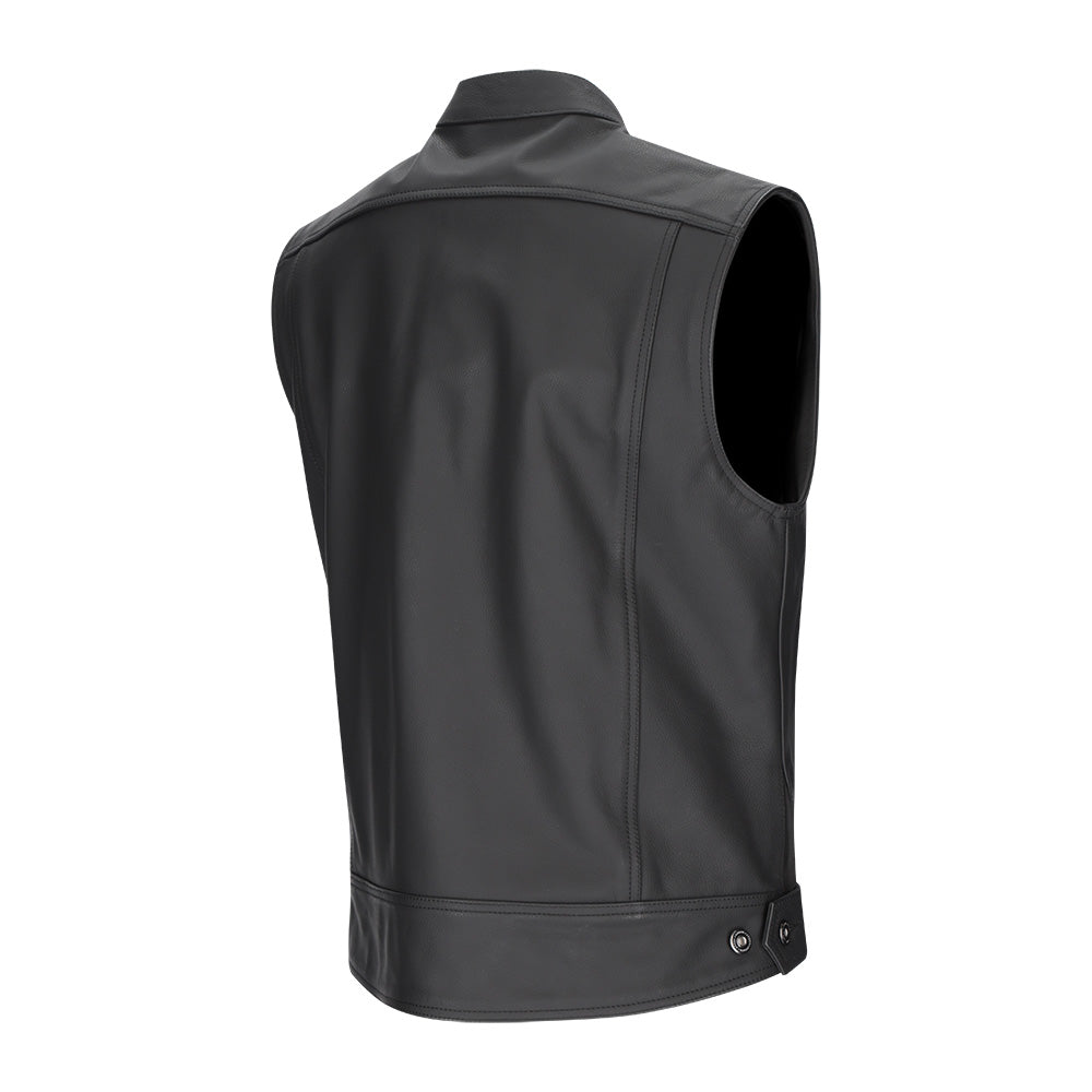 ARGON Vice Leather Vest - Black