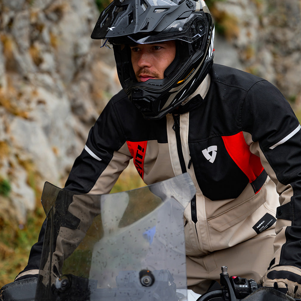 REV'IT! Convergent H2O Jacket - Sand/Red