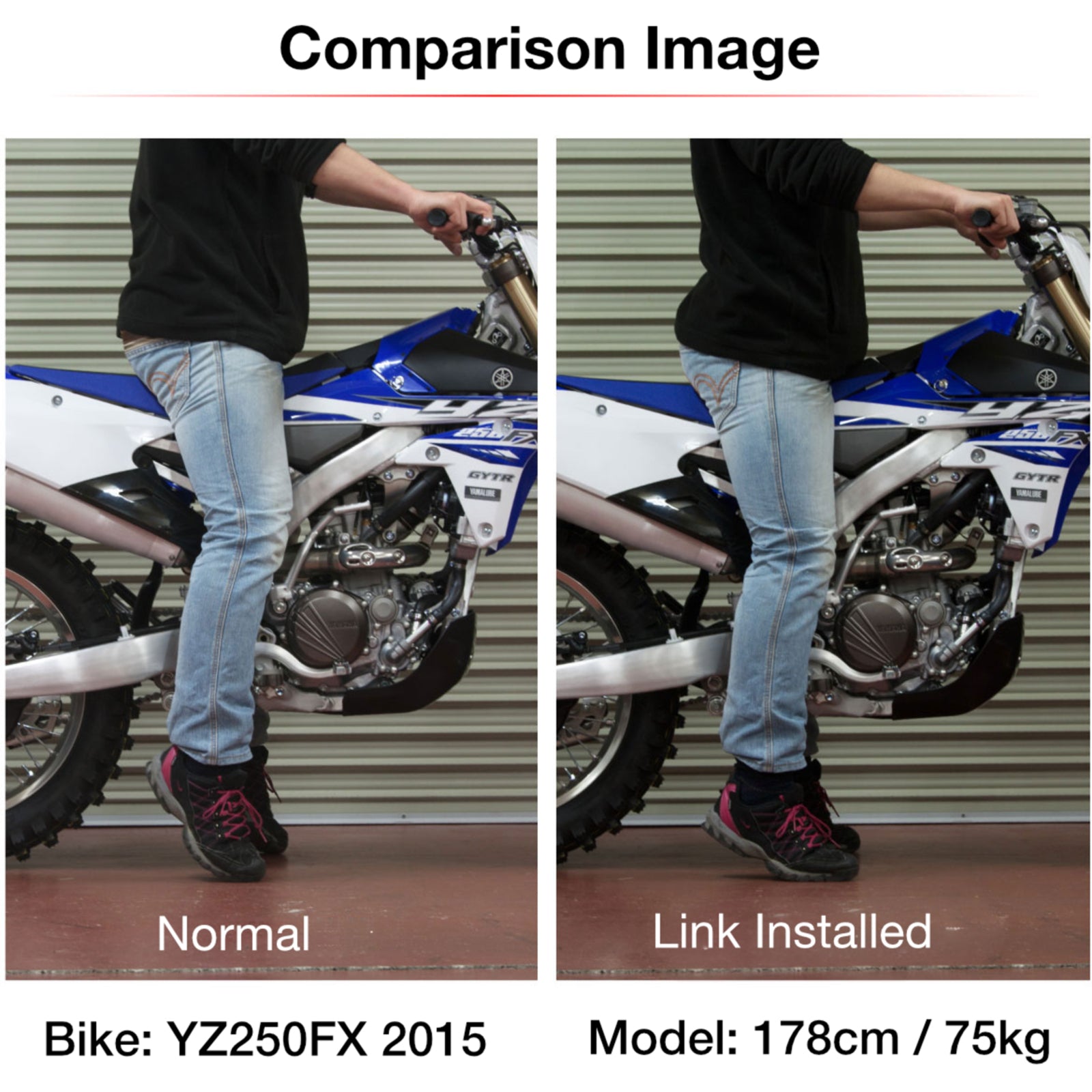 Zeta RSL-LowDown -20mm YZ125 '06-, YZ250 '06-, YZ125X '17-, YZ250X