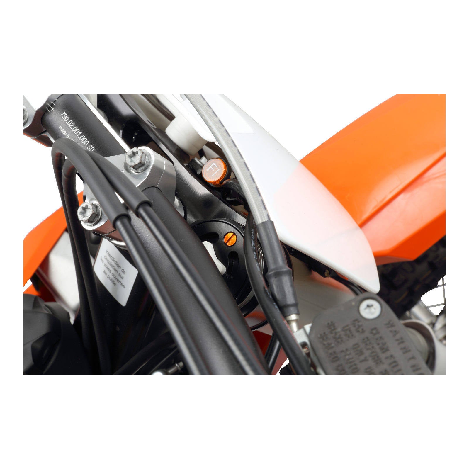 Zeta Front Fork Air Valve Cap Screw WP - Orange 2pcs