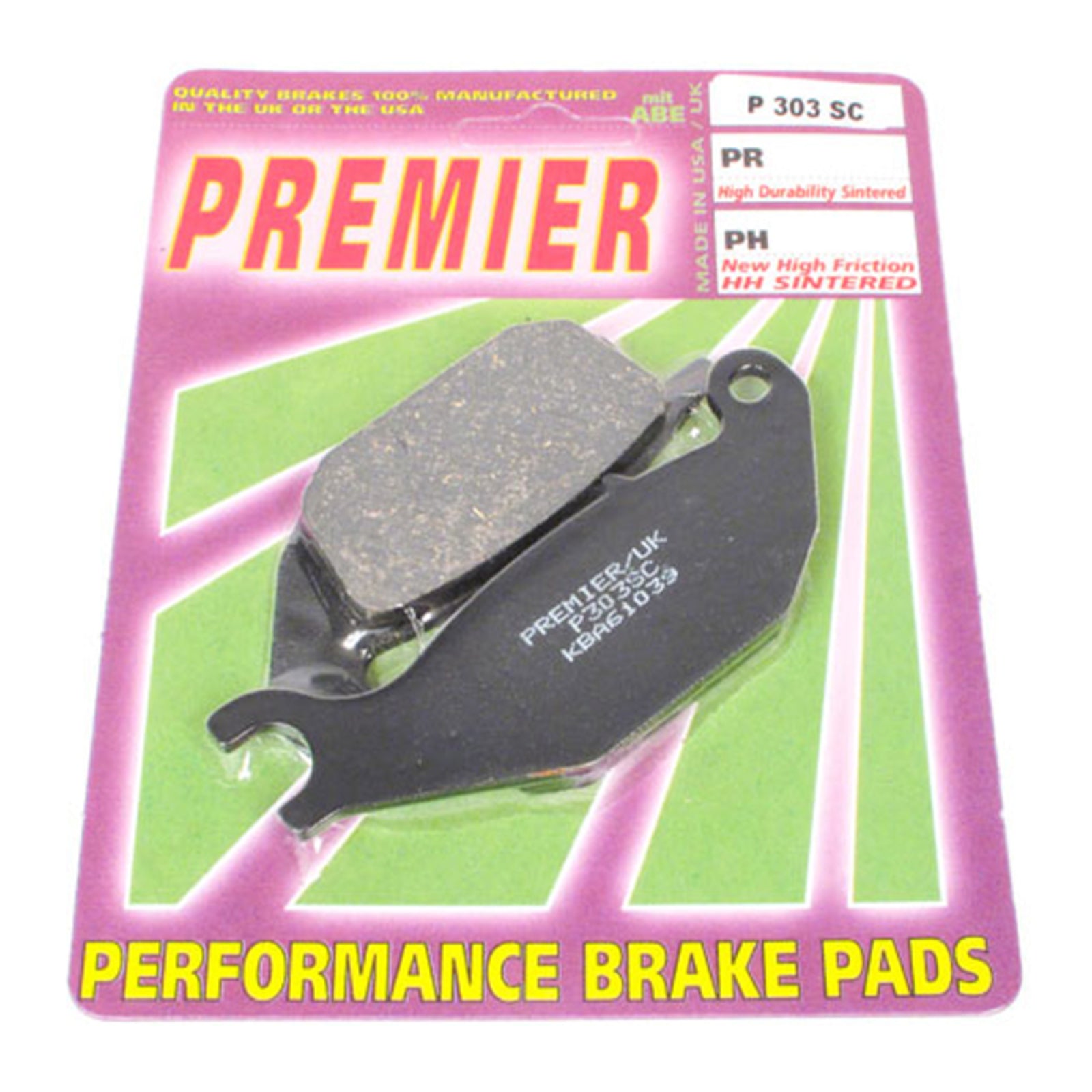 Premier Brake Pads - P-SC Organic Scooter