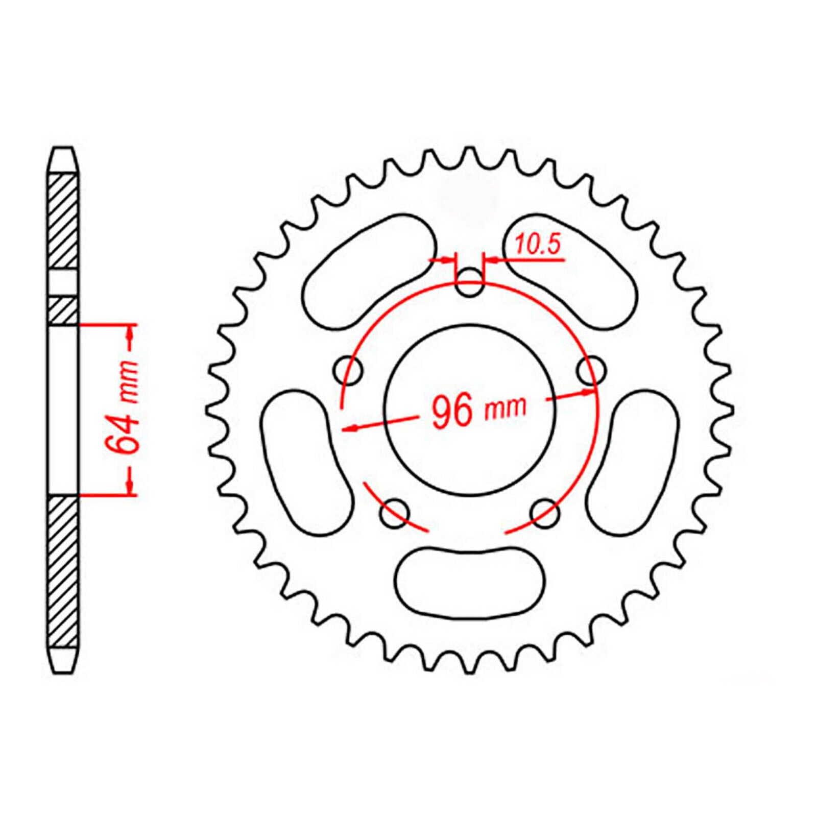 Sprocket Kit Honda CTX200 - 520H 12/50