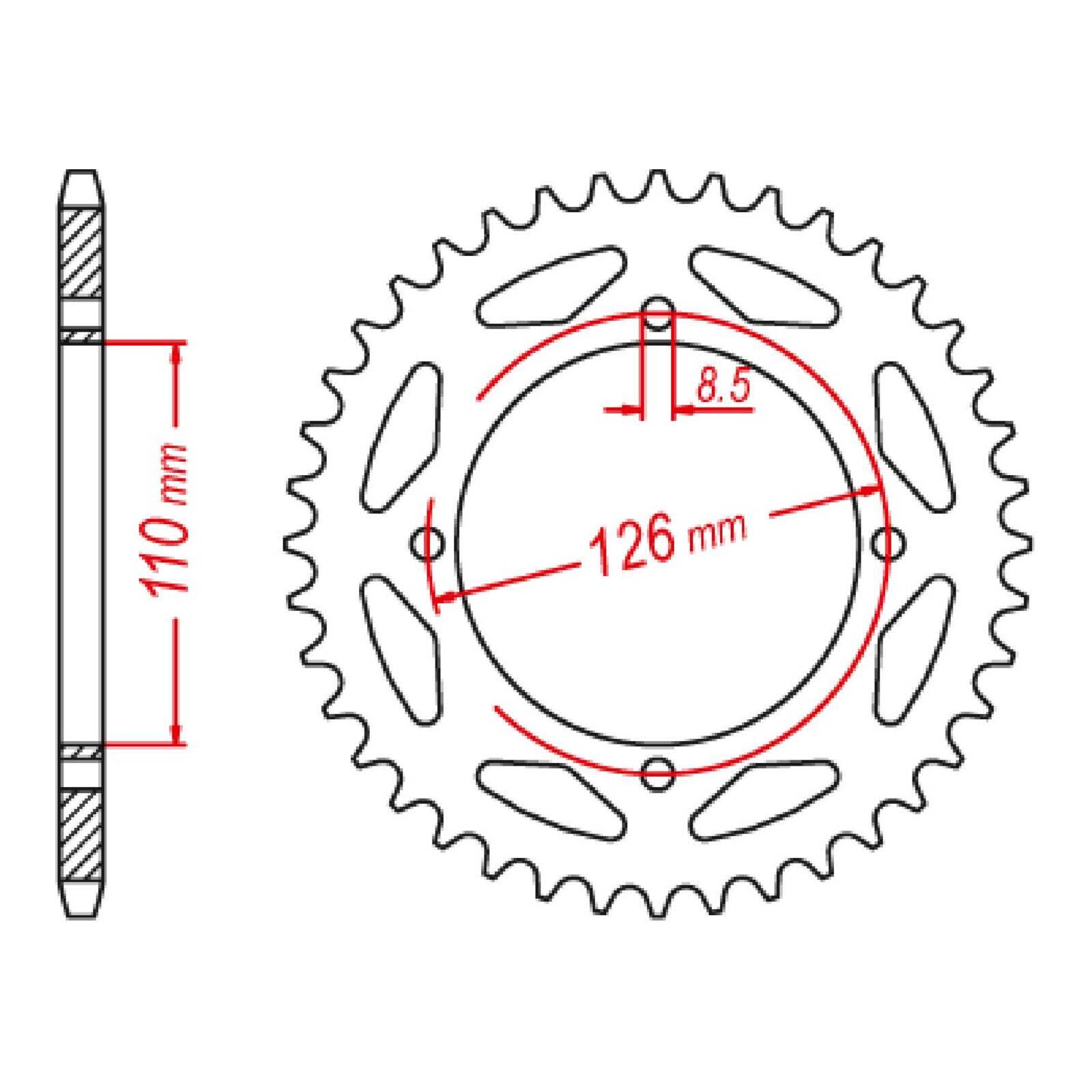 Sprocket Kit Kawasaki KLX150 '15-'18 - 428H 14/47