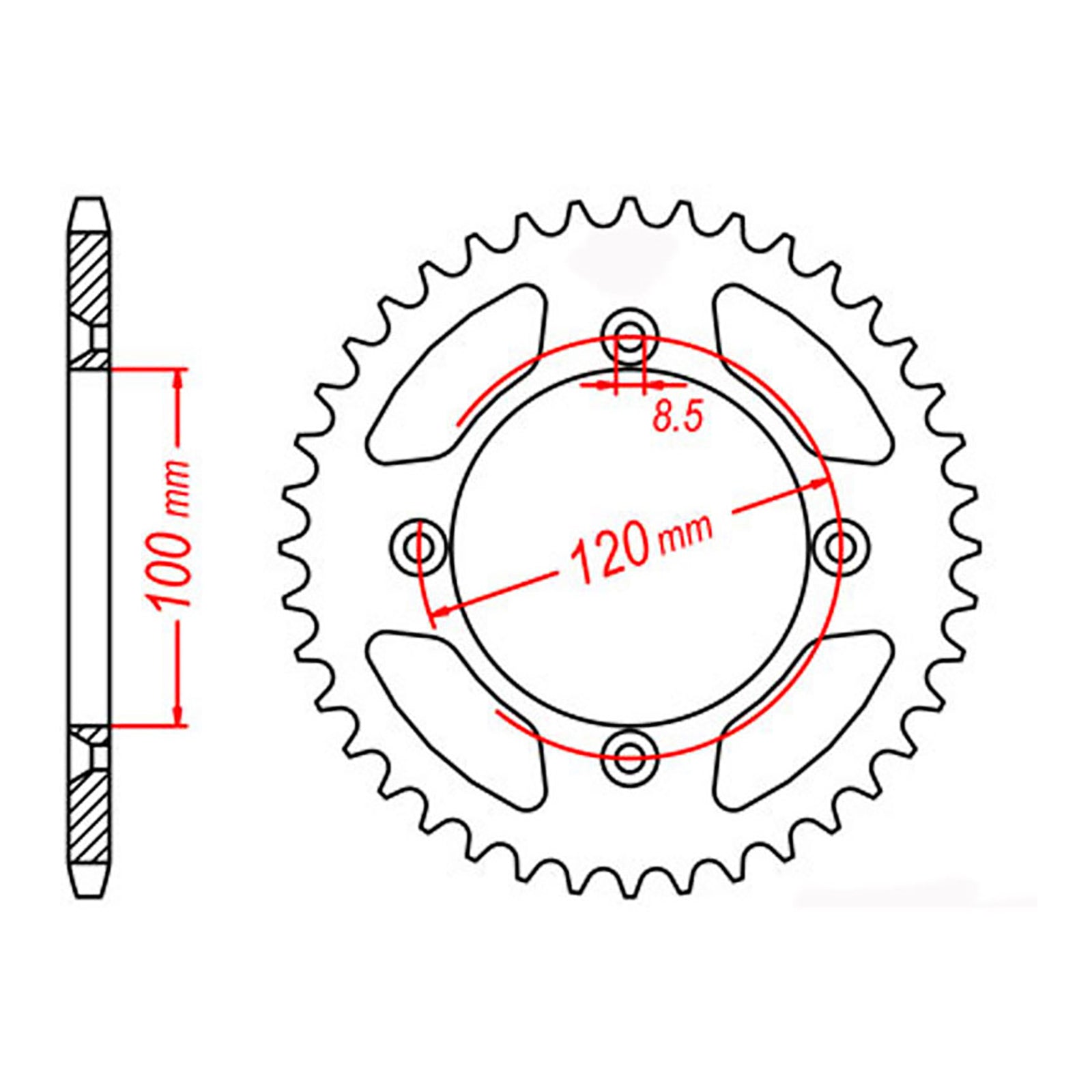 Sprocket Kit Yamaha YZ85 SW '19- - 428H 14/46