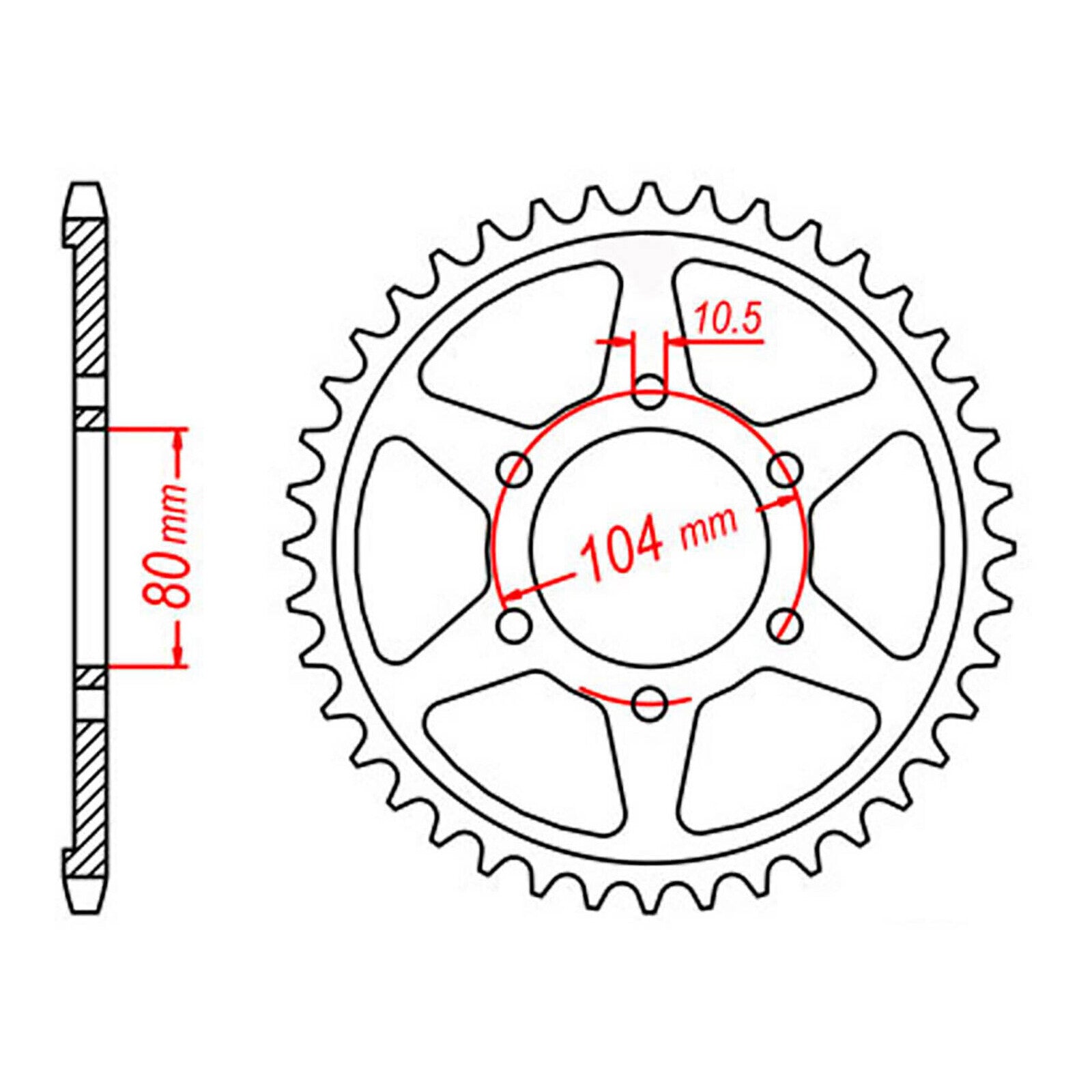Sprocket Kit Kawasaki ZX9R '98-'01 Gold (recommended) - GB530ZXW 16/41