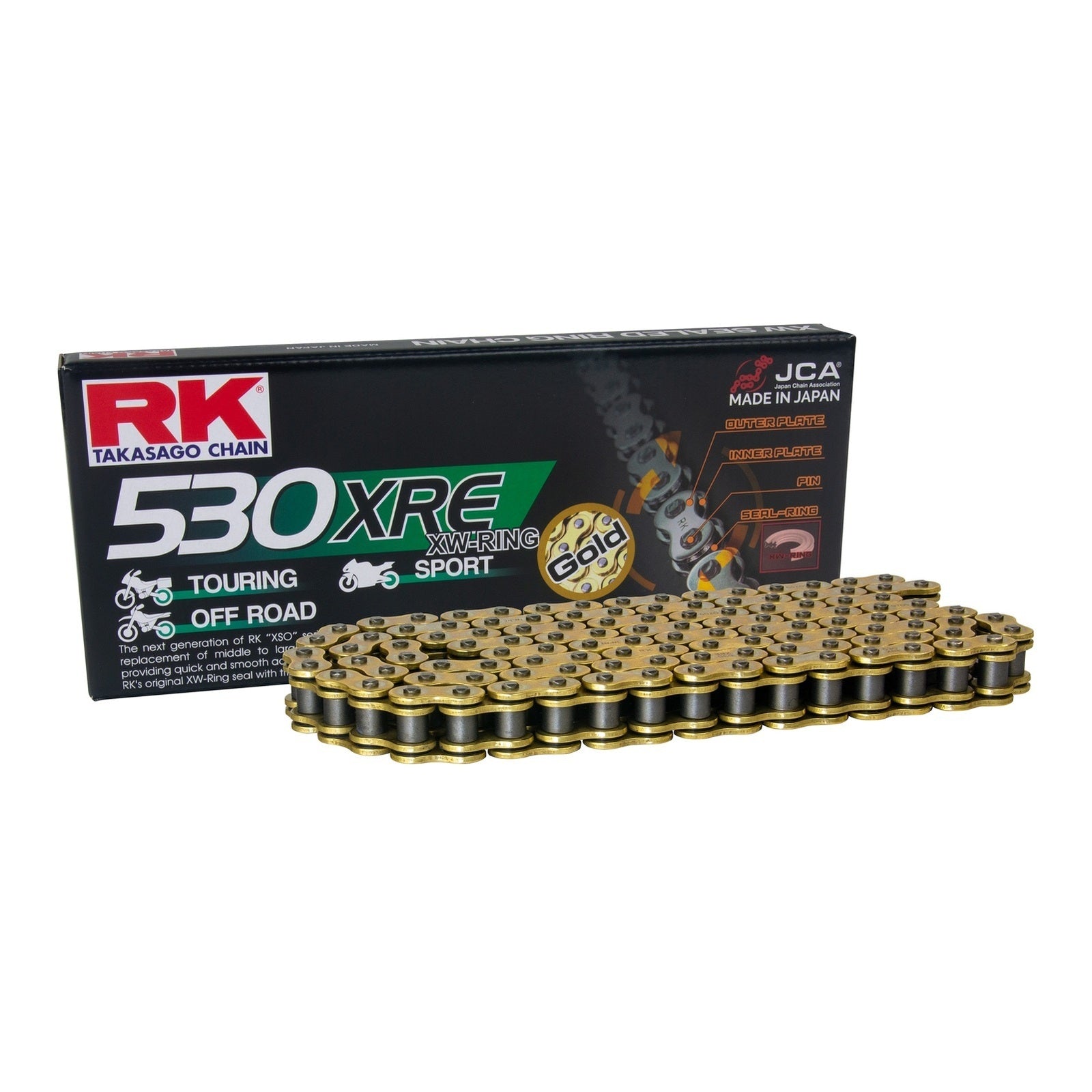 Sprocket Kit Yamaha YZF-R1 '04-'08 Gold (economy) - GB530XRE 17/45