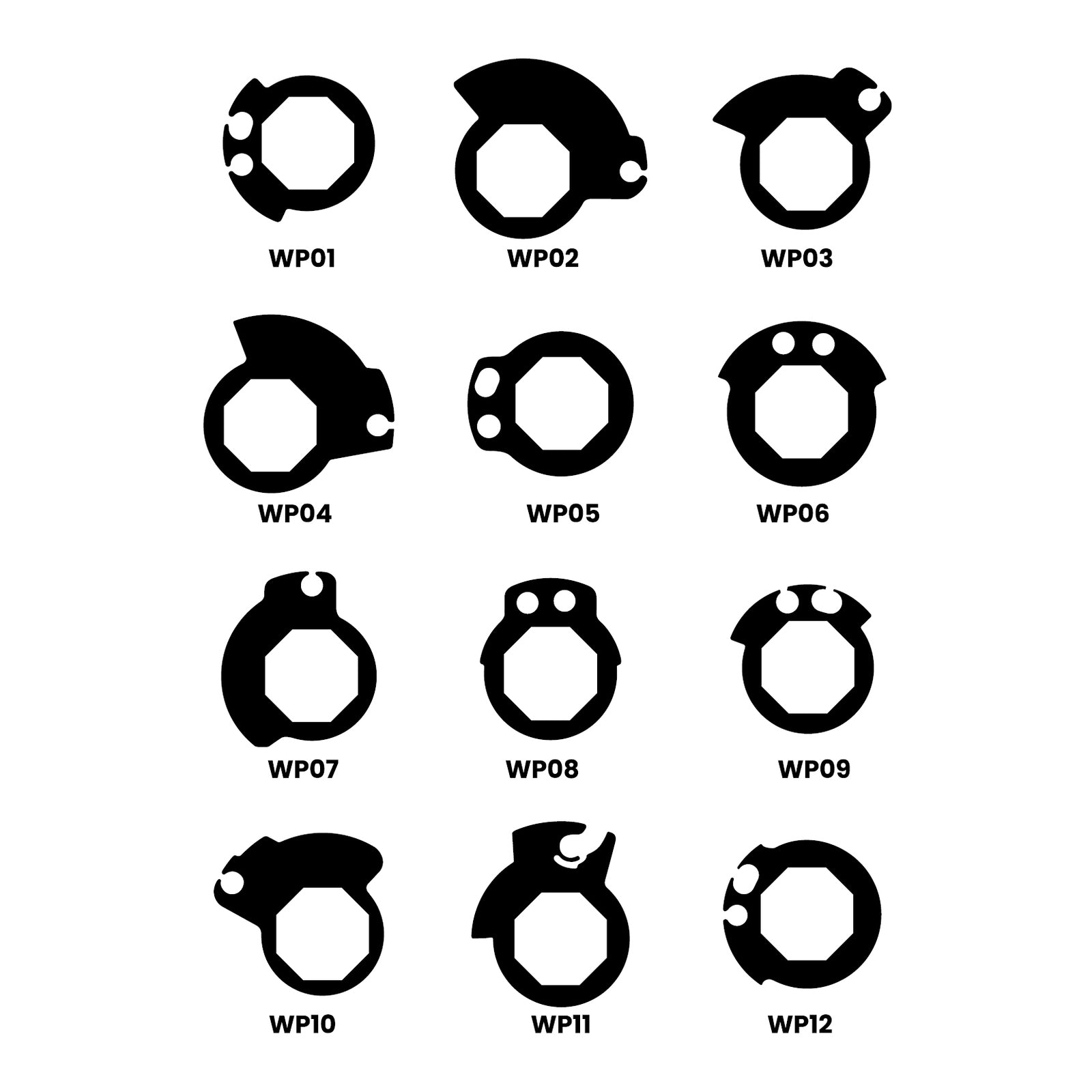 Whites Lock On Grips - Half Waffle - Red (with 6 Cams)