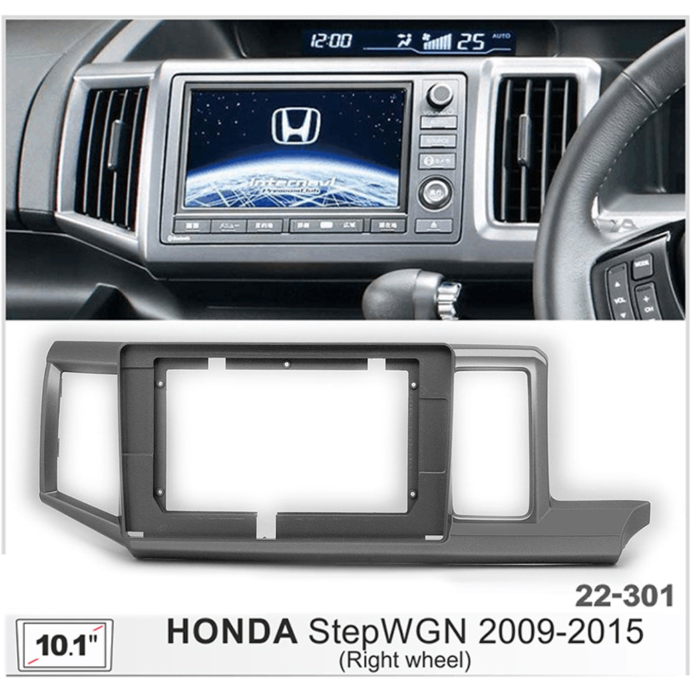 FITTING KIT 10.1" DASH HONDA STEPWAGON 2009 - 2015 (SILVER)